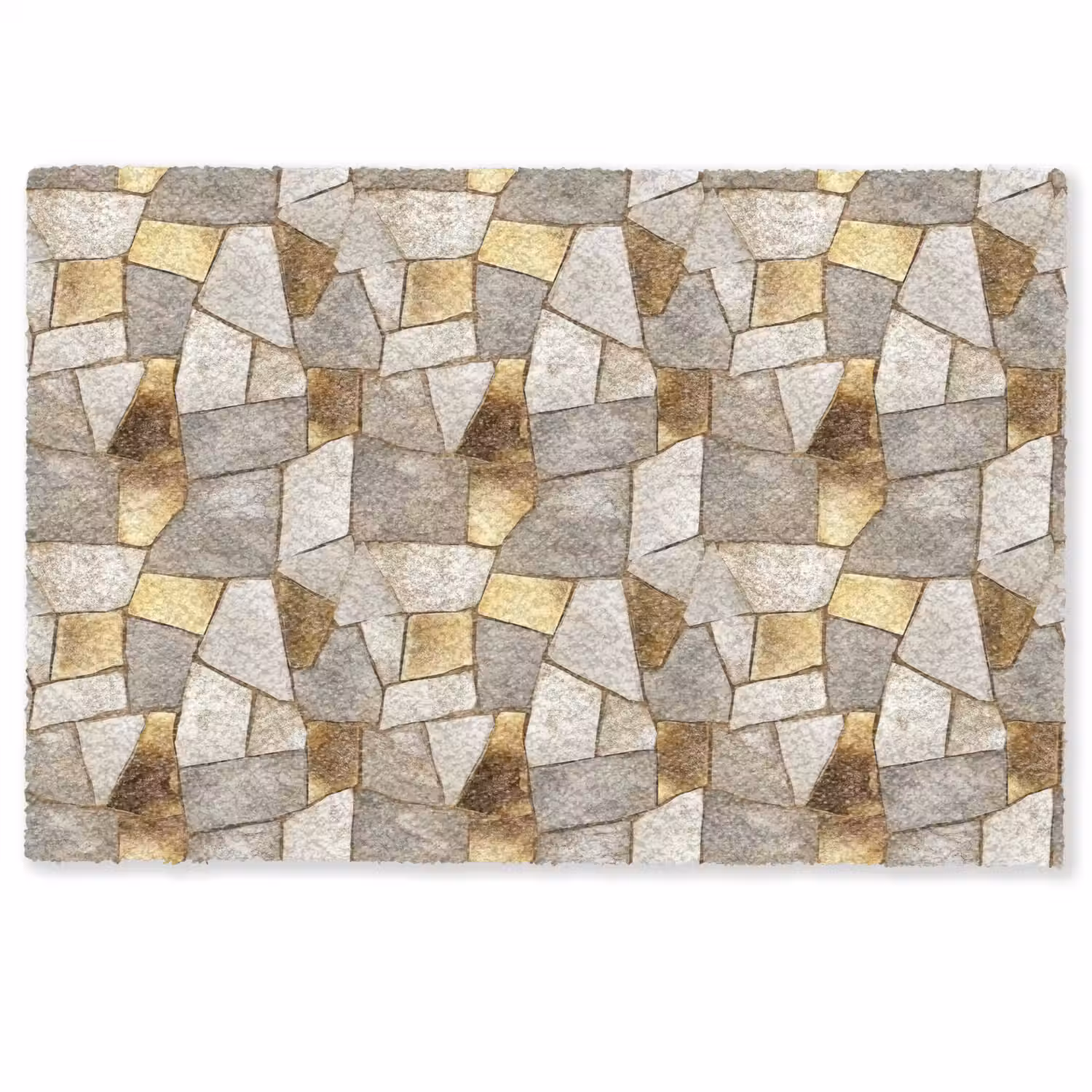 Mozaïek - Marmer - Goud Deurmat klein 898 -zkaufland3d