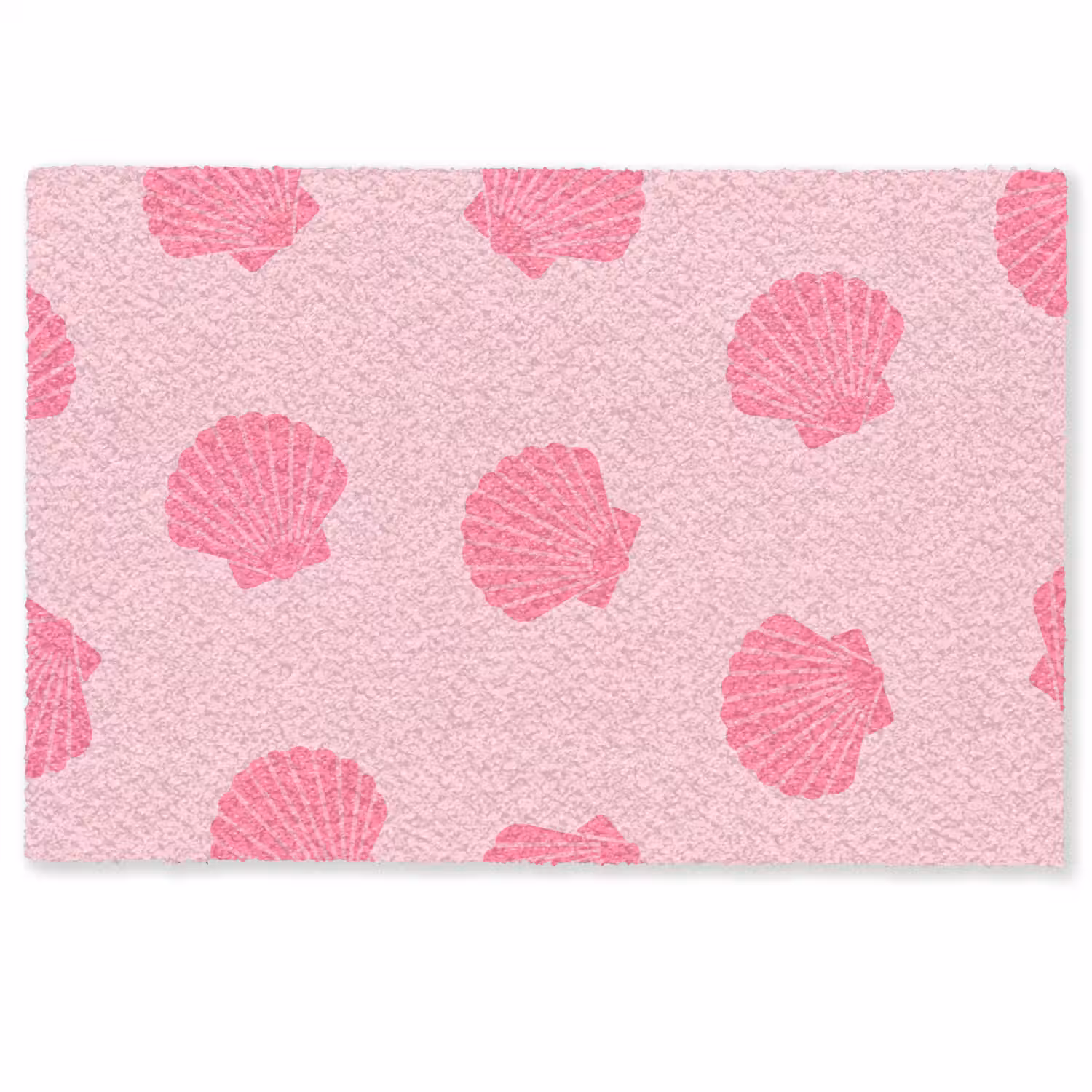 Schelp - Patroon - Zee - Modern - Roze Deurmat klein -zkaufland3d