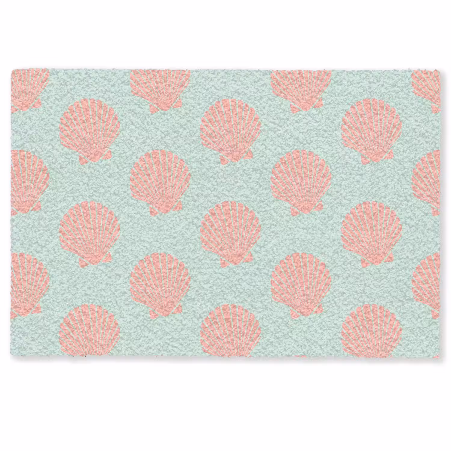 Schelpen - Patroon - Roze - Blauw - Zomer Deurmat klein -zkaufland3d