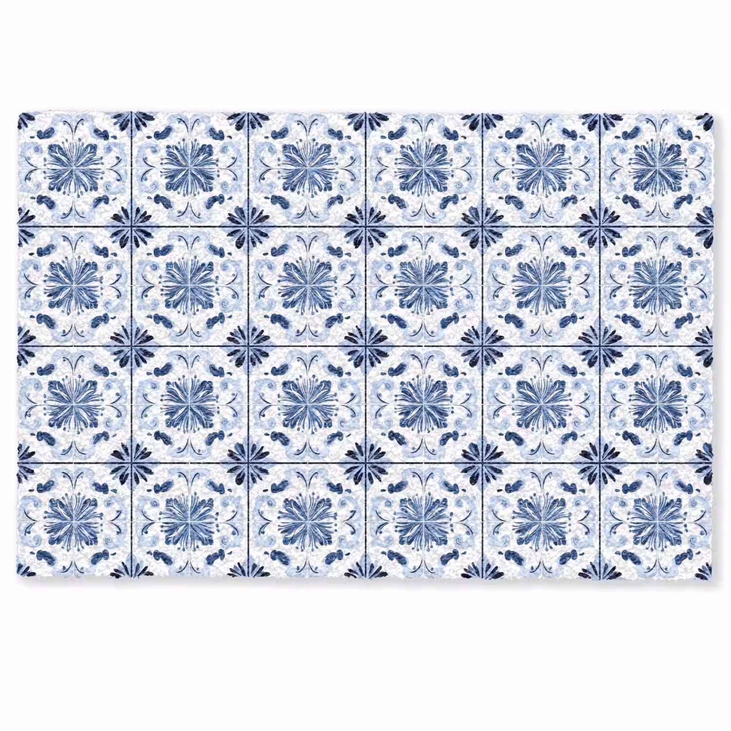 Patroon - Tegel - Blauw Deurmat klein 898 -zkaufland3d