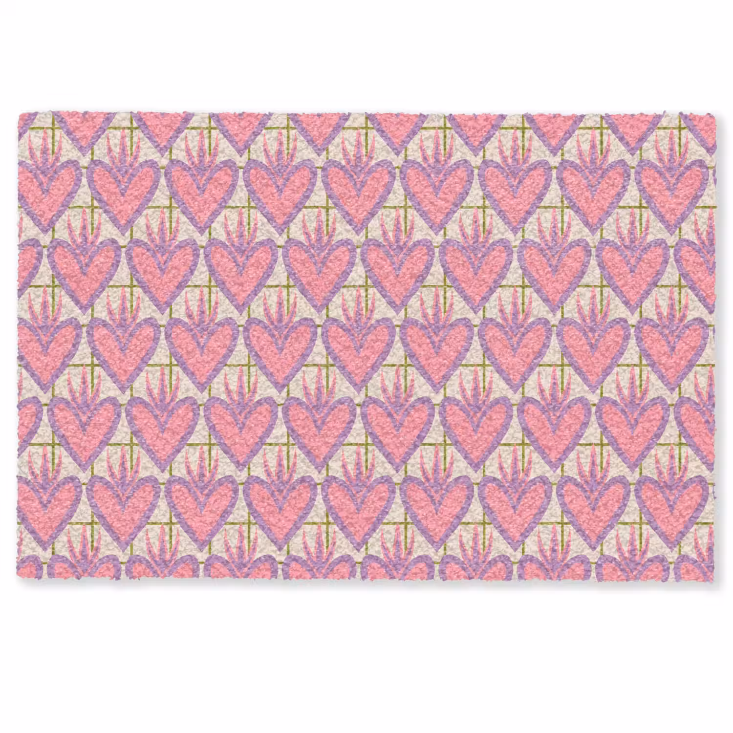 Patroon - Roze - Hartjes Deurmat klein 898 -zkaufland3d