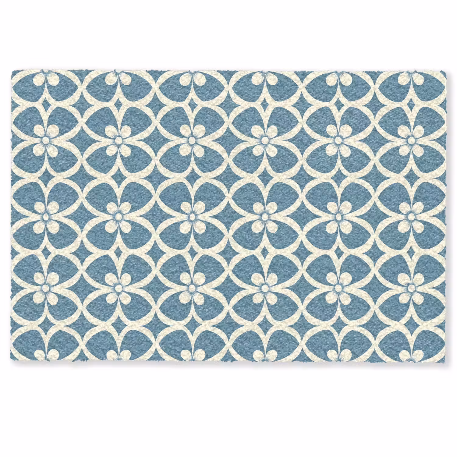 Patroon - Symmetrisch - Blauw Deurmat klein 898 -zkaufland3d