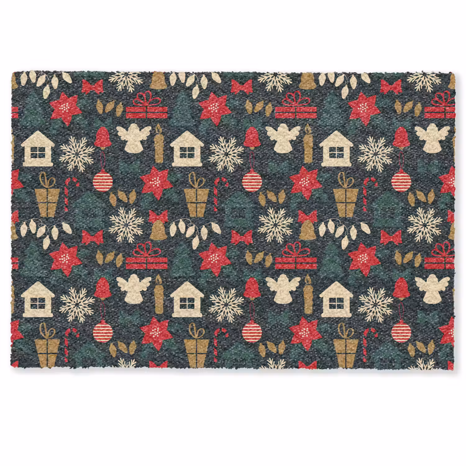 Patroon - Kerst - Symbolen Deurmat klein 898 -zkaufland3d