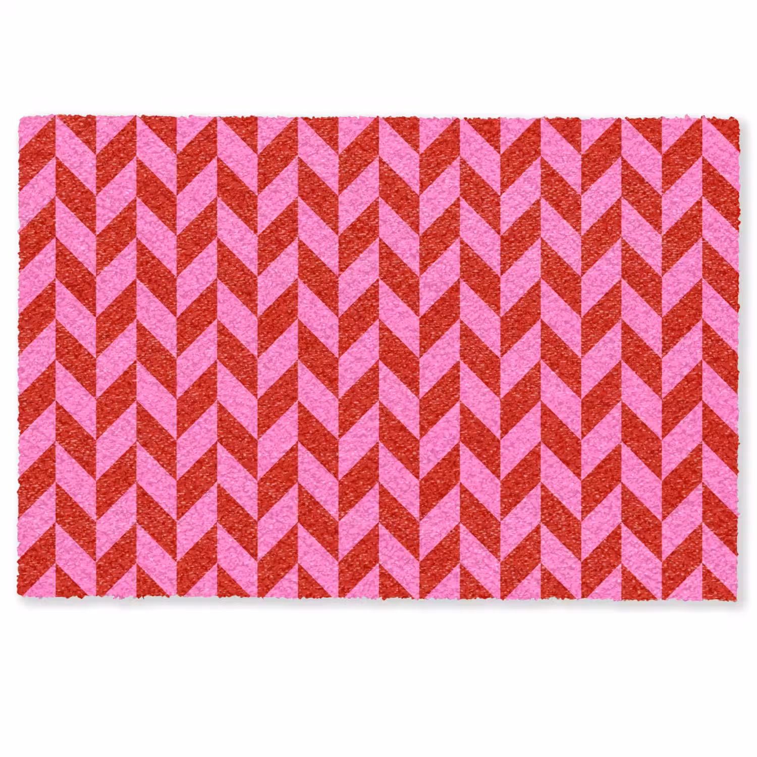 Patroon - Zigzag - Rood Deurmat klein -zkaufland3d