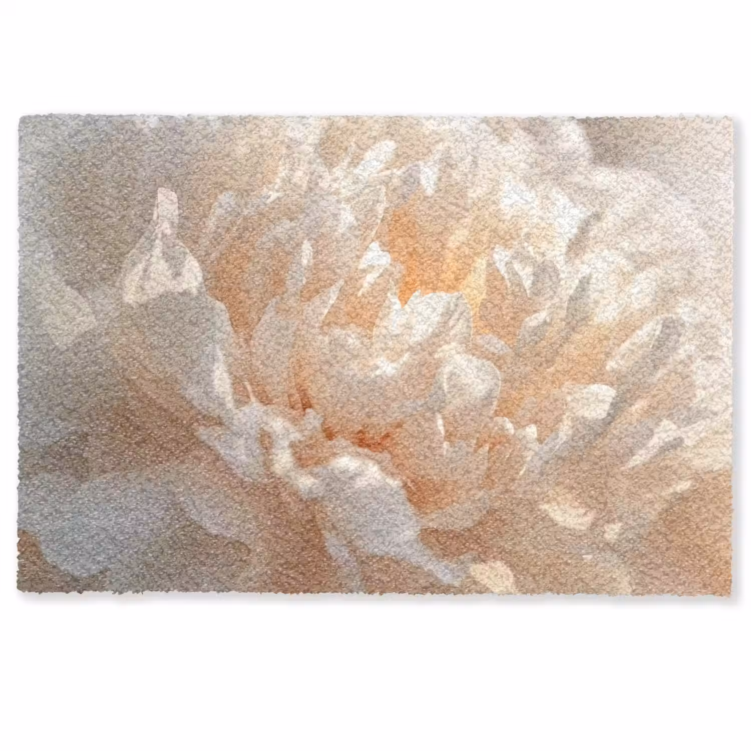 Close up - Pioenroos - Lichtroze Deurmat klein -zkaufland3d