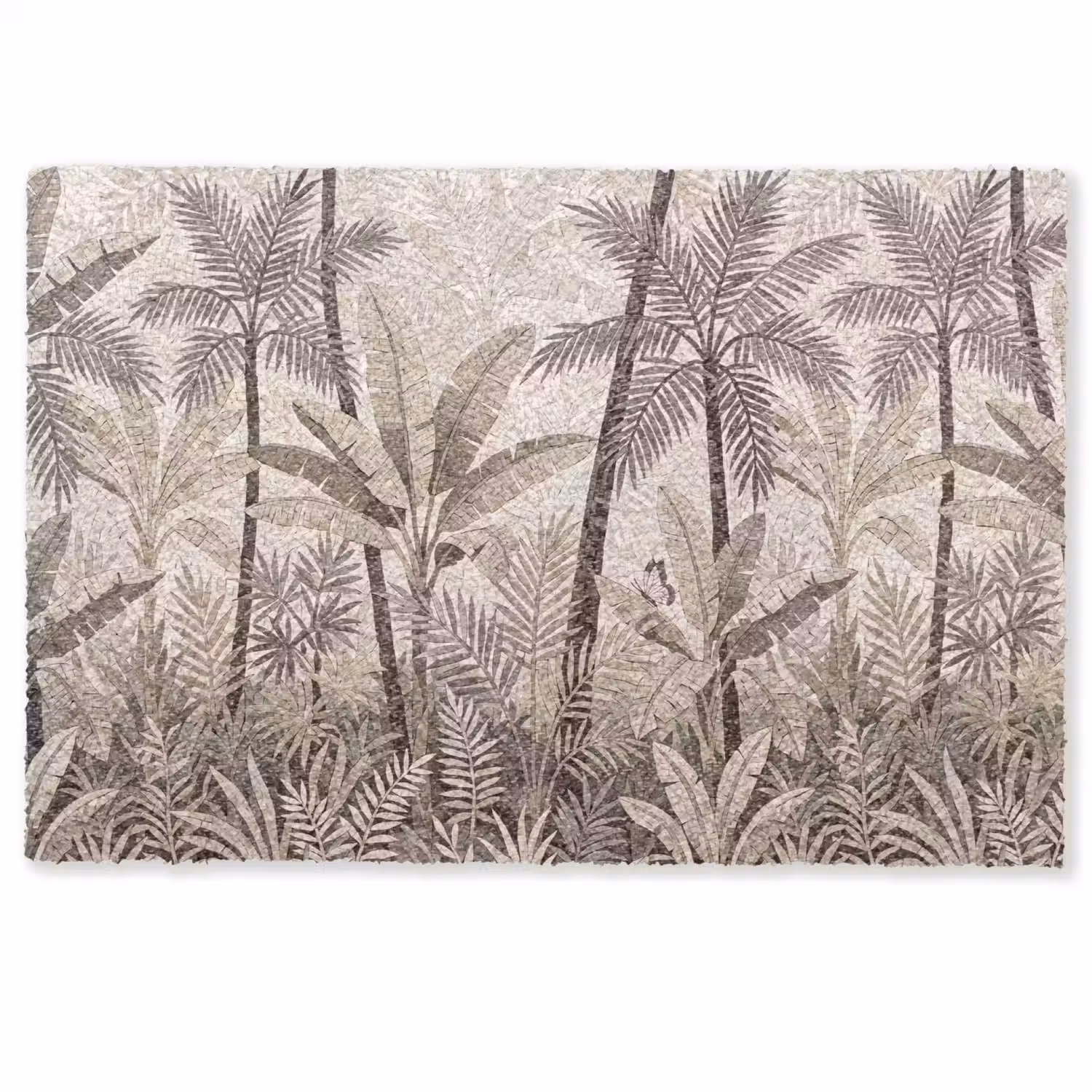Natuur - Bladeren - Landschap - Mozaïek - Beige Deurmat klein -zkaufland3d