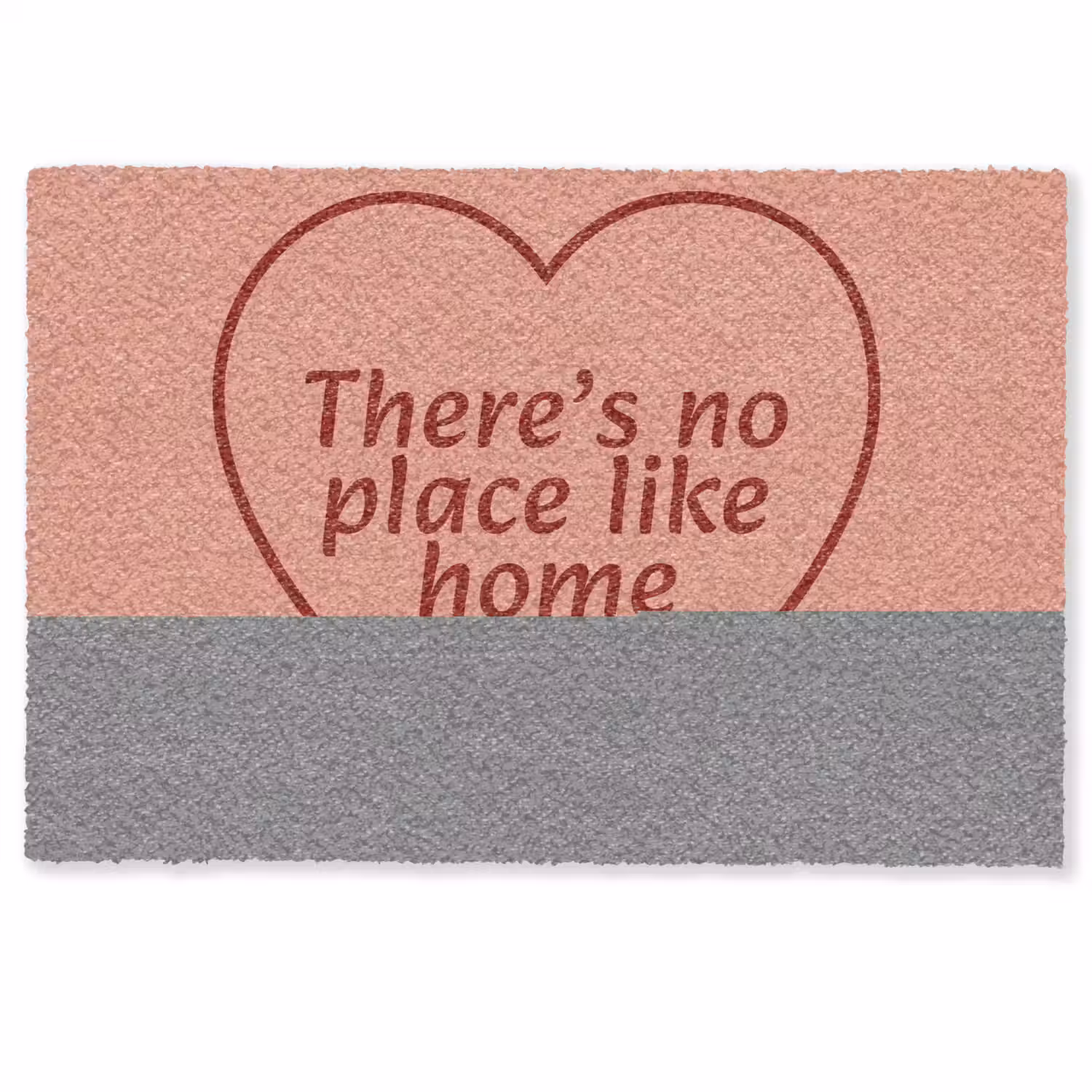 There's no place like home - Quote - Zalmroze Deurmat klein -zkaufland3d