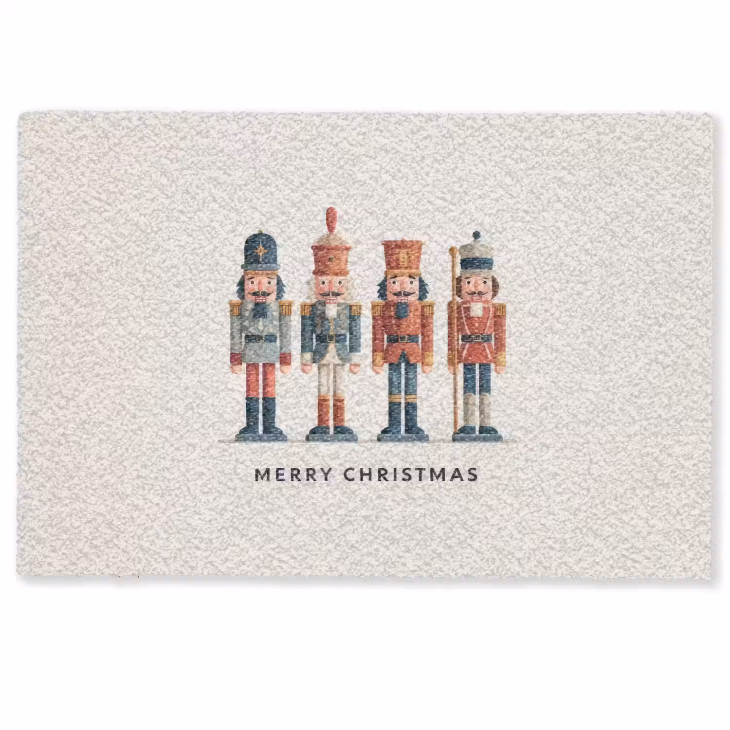 Notenkrakers - Minimalistisch - Kerst - Beige Deurmat klein -zkaufland3d