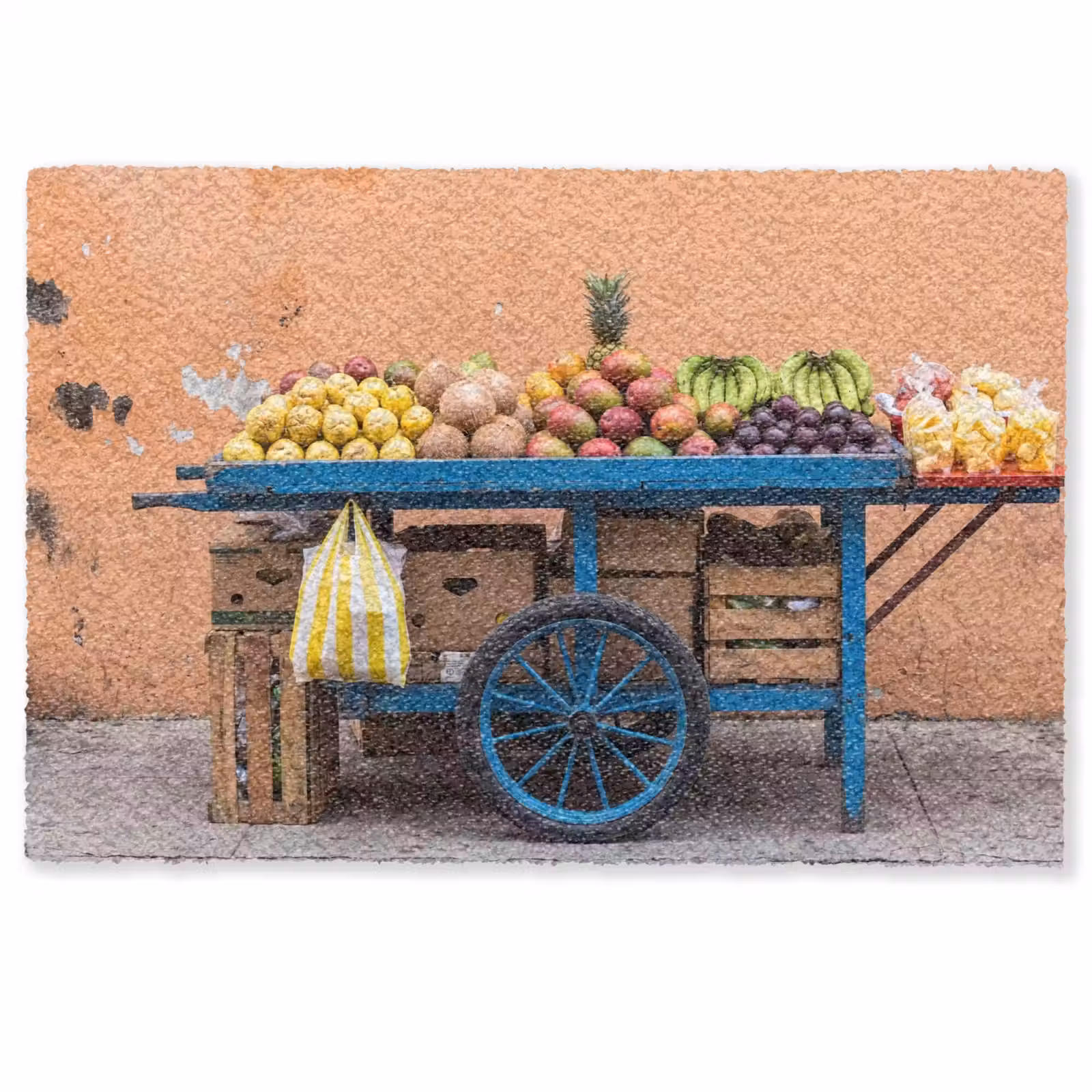 Fußmatte - Obst – Kar – Straße - Fruit - Kar - Straat Deurmat klein