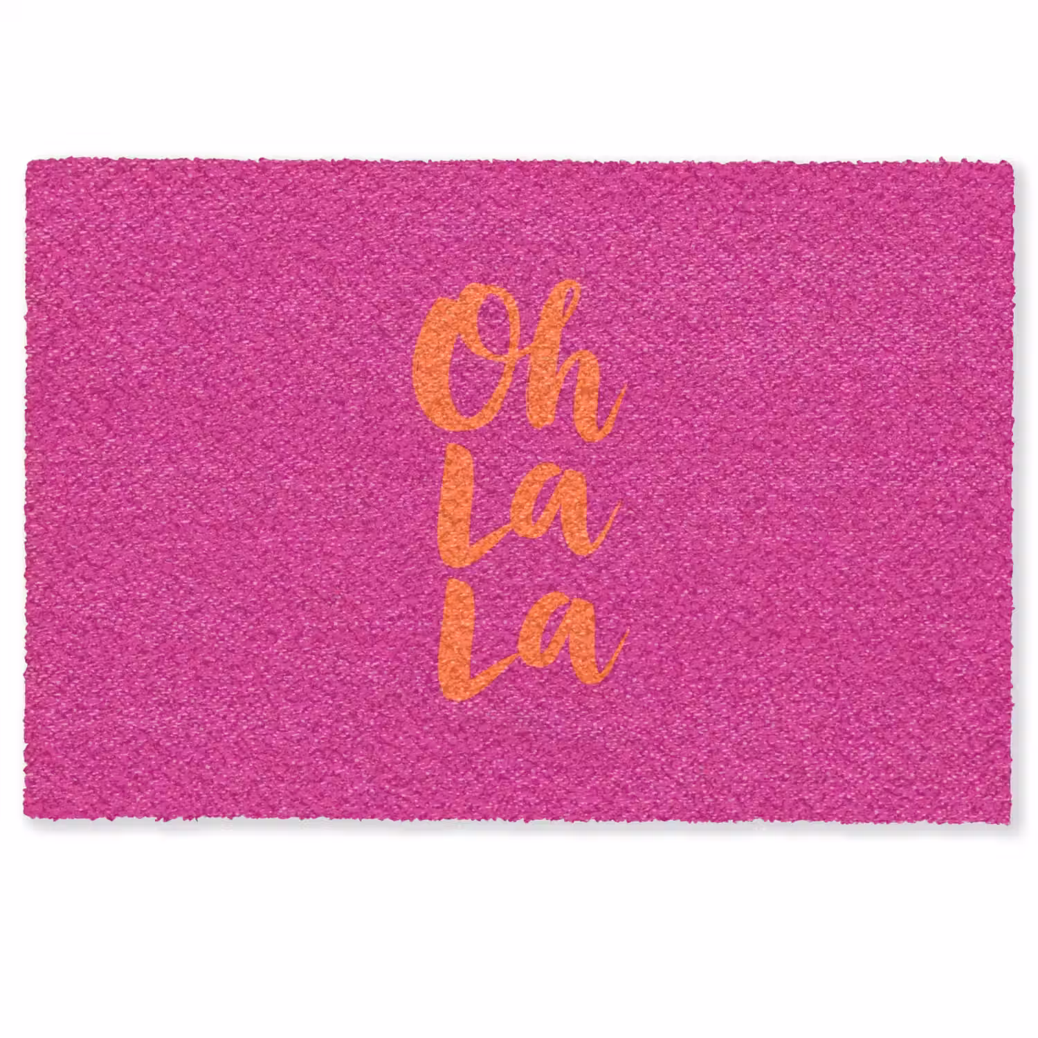 Oh la la - Roze - Oranje - Minimalistisch Deurmat klein -zkaufland3d