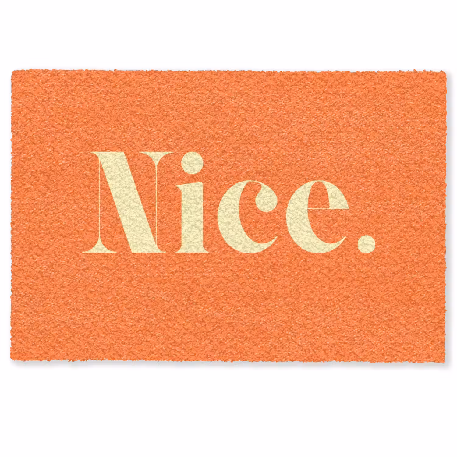 Oranje - Gebroken wit - Nice Deurmat klein -zkaufland3d