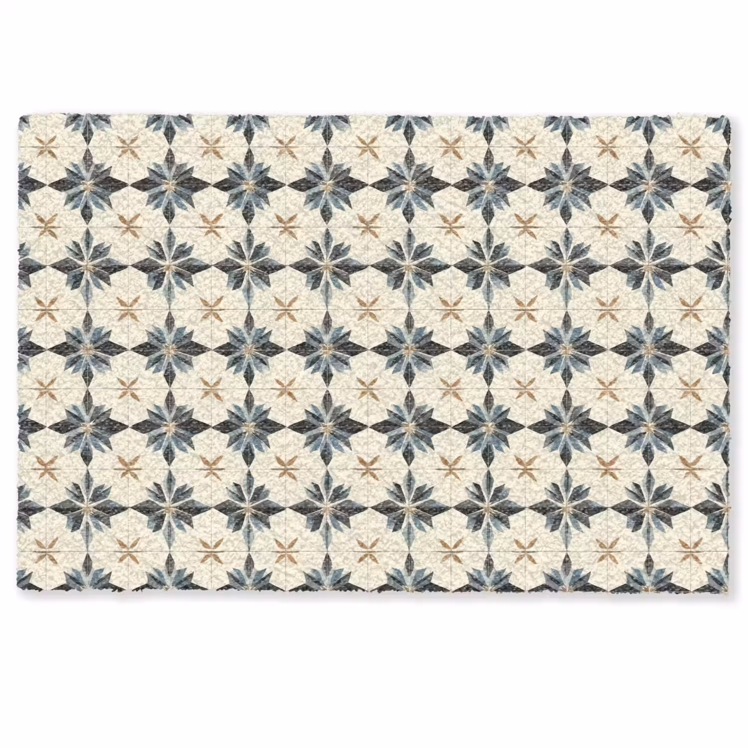 Sierlijk - Ornament - Blauw Deurmat klein 898 -zkaufland3d