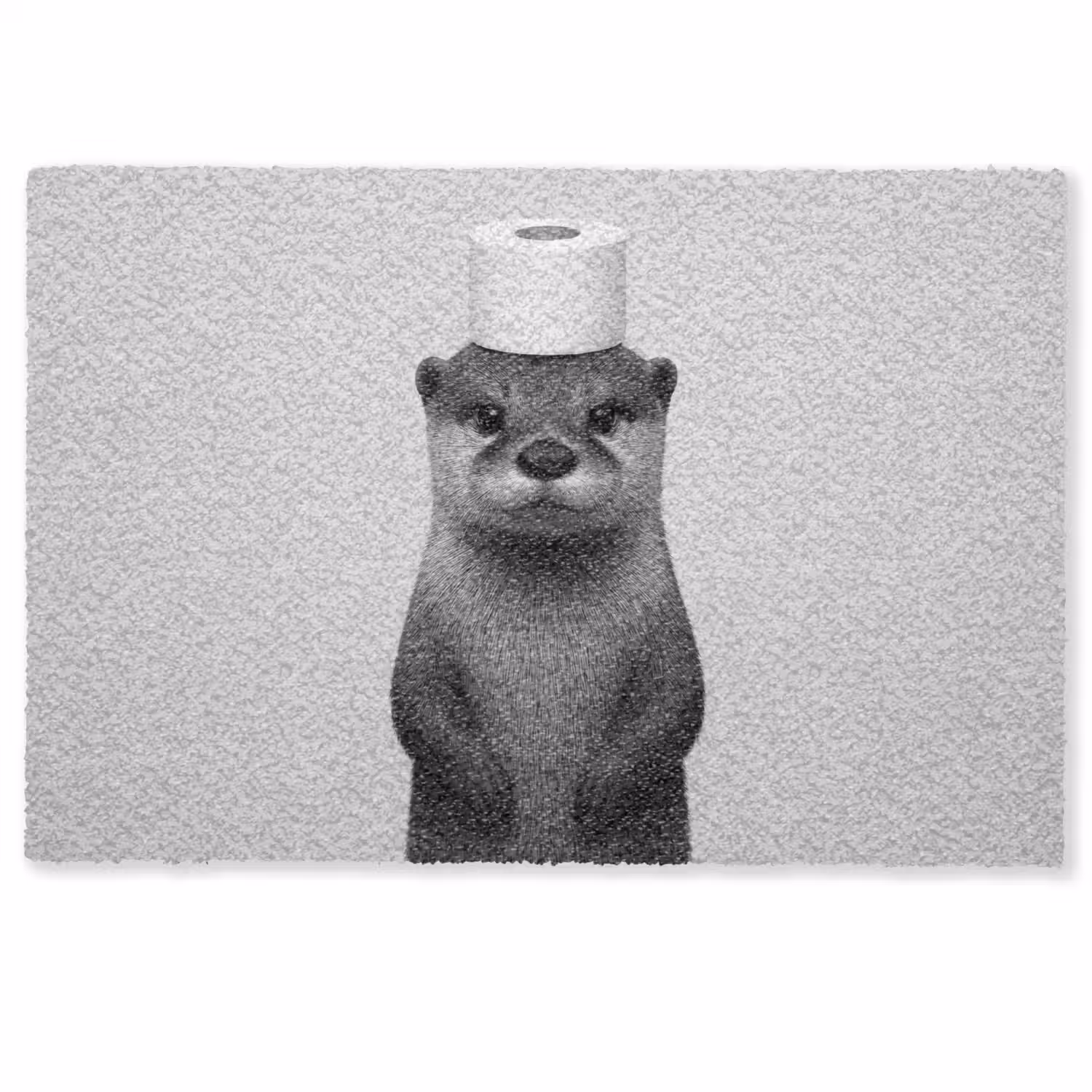 Otter - WC rol - Zwart - Wit Deurmat klein -zkaufland3d