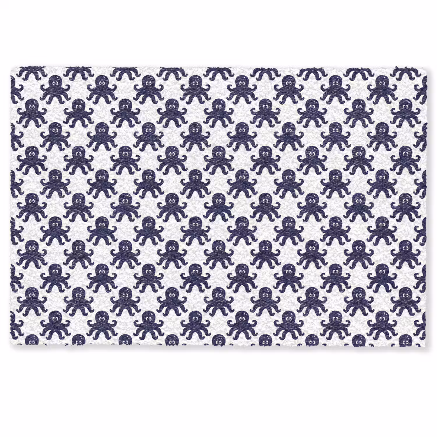 Oceaan - Octo - Blauw - Wit Deurmat klein 898 -zkaufland3d
