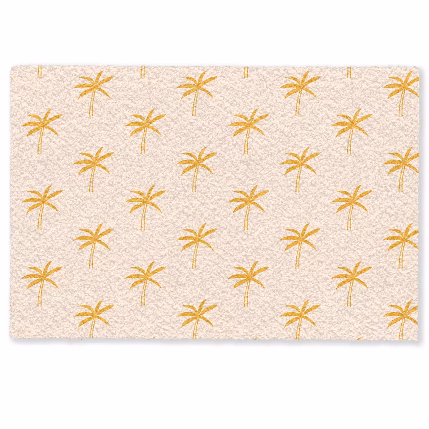Palmbomen - Beige - Oranje - Patroon - Zomer Deurmat klein -zkaufland3d