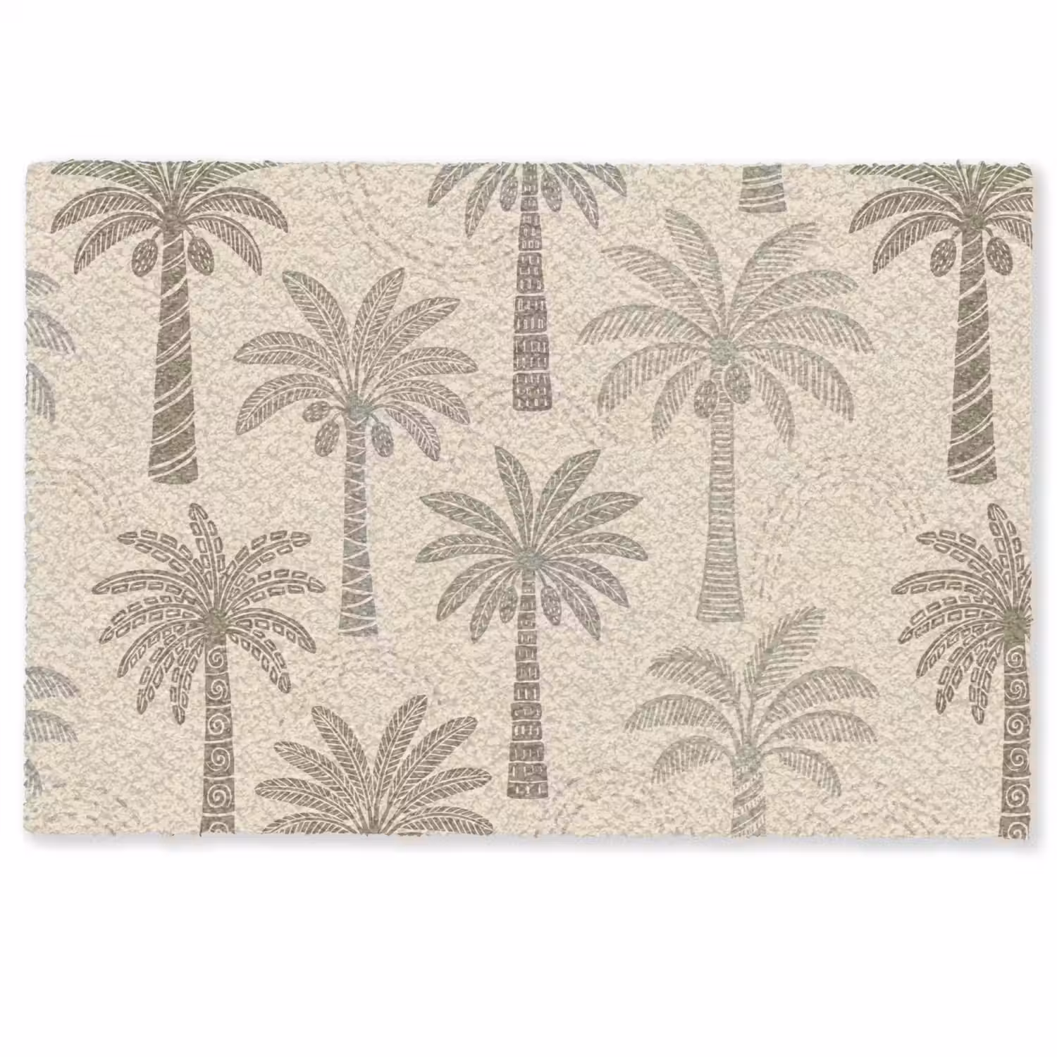 Palmbomen - Patroon - Tropisch - Beige Deurmat klein -zkaufland3d