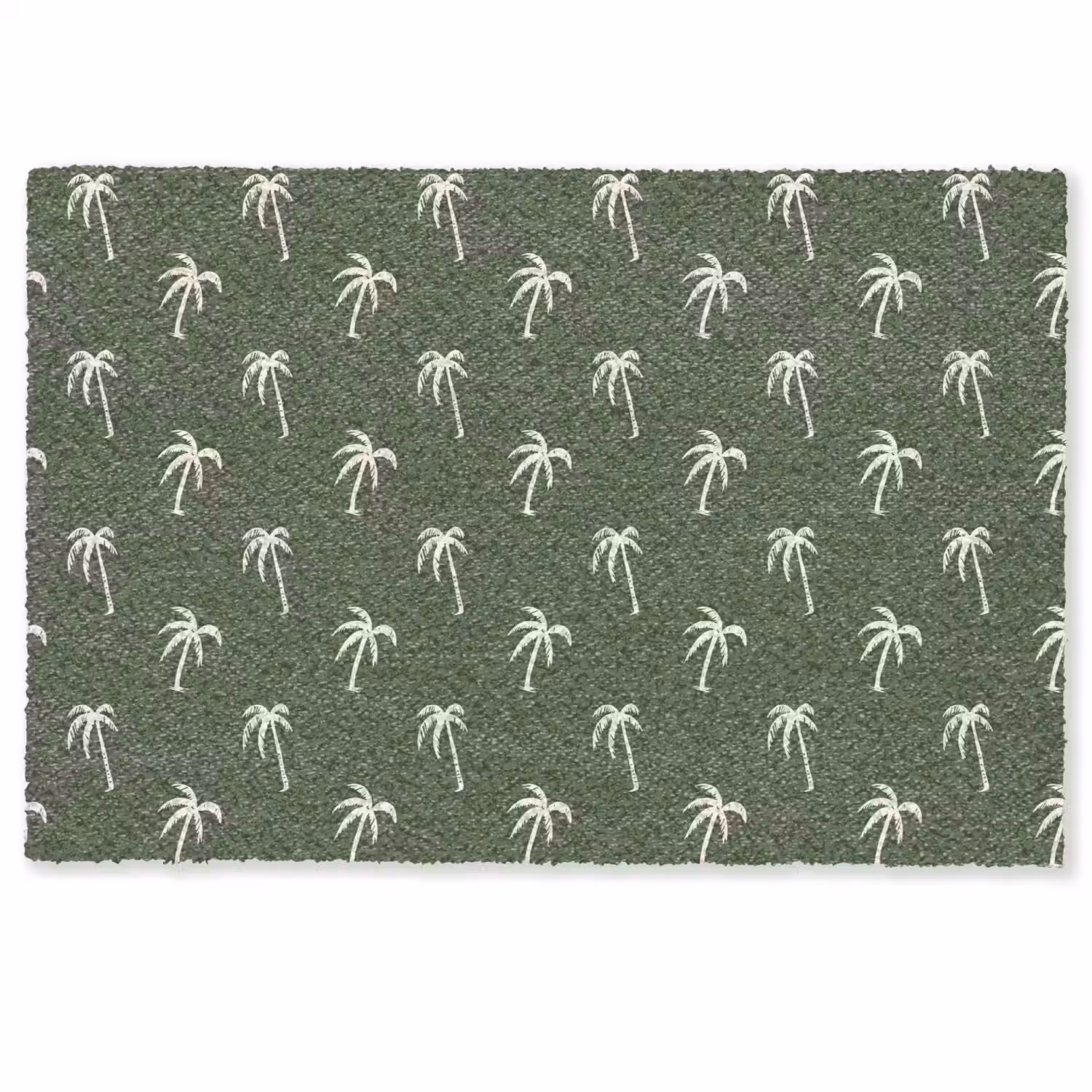 Palmboom patroon - Groen - Beige - Zomer Deurmat klein -zkaufland3d