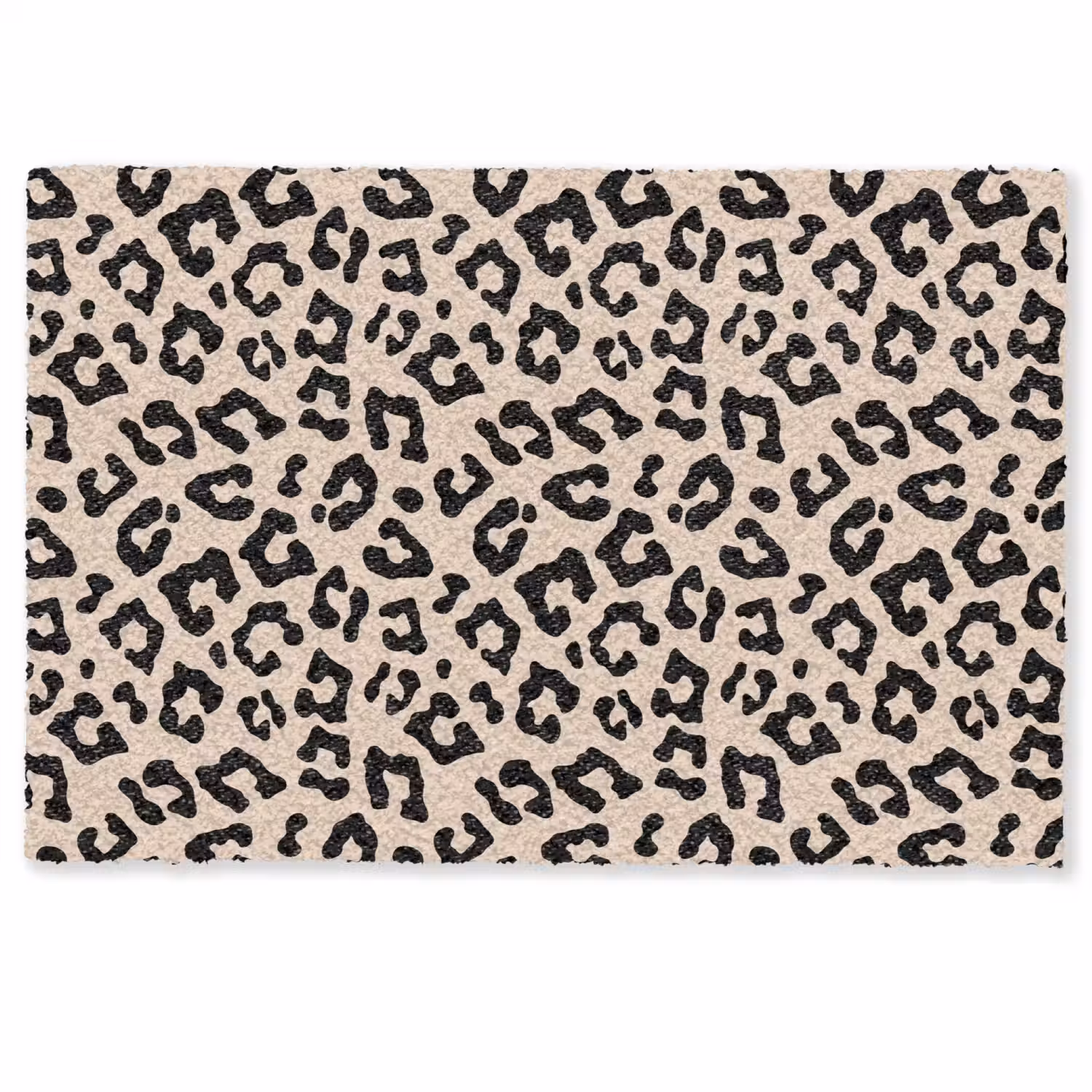 Panterprint - Zwart - Bruin - Dierenprint Deurmat klein -zkaufland3d
