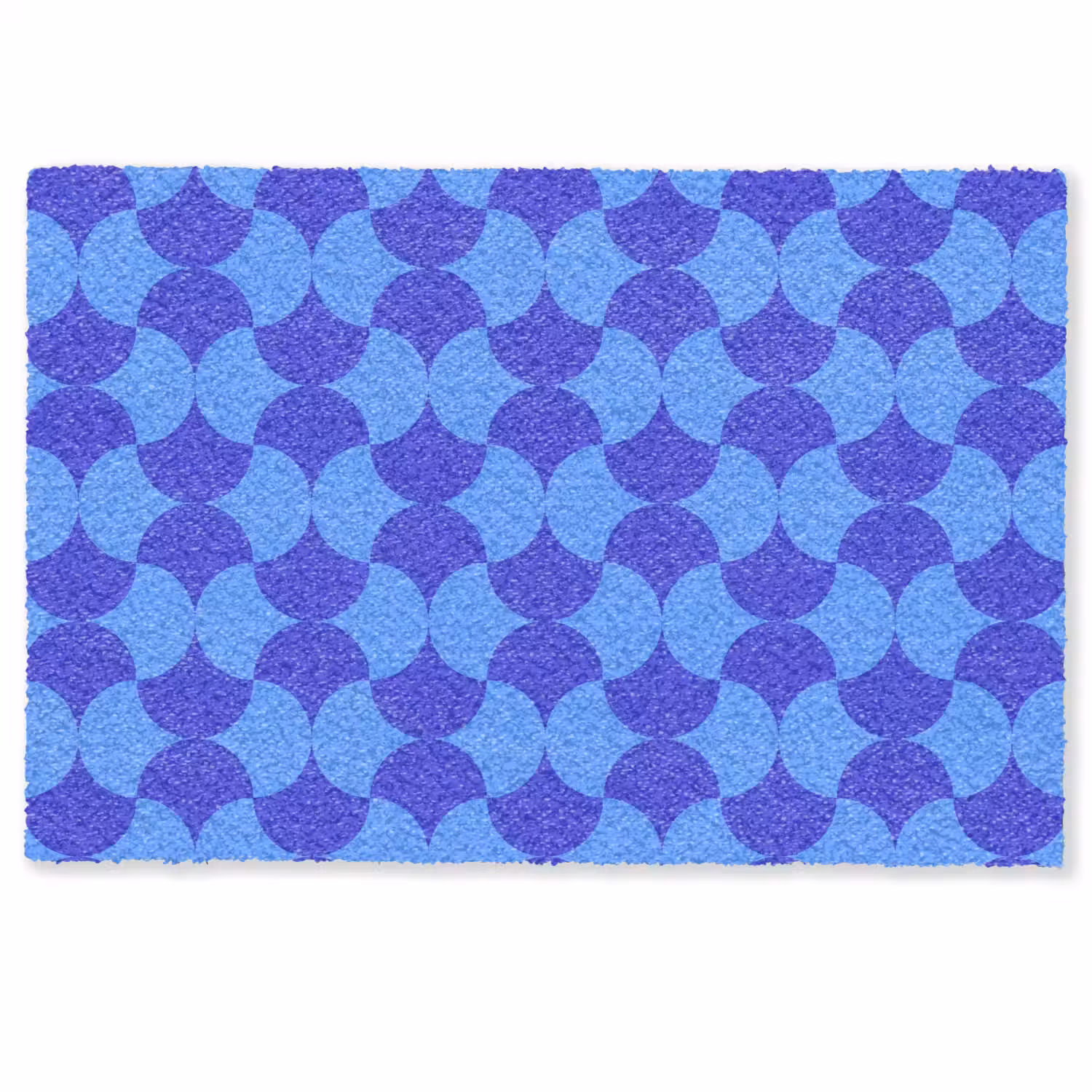 Blauw - Maanvlakken - Patroon Deurmat klein 898 -zkaufland3d