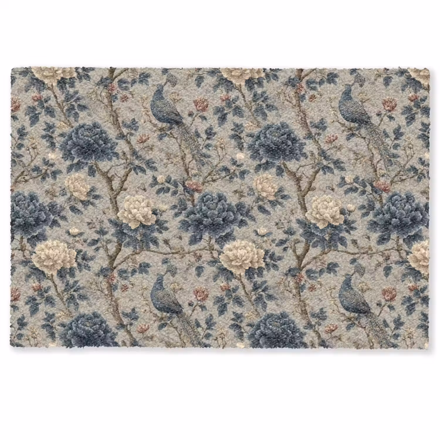Pauw - Bloemen - Blauw Deurmat klein 898 -zkaufland3d