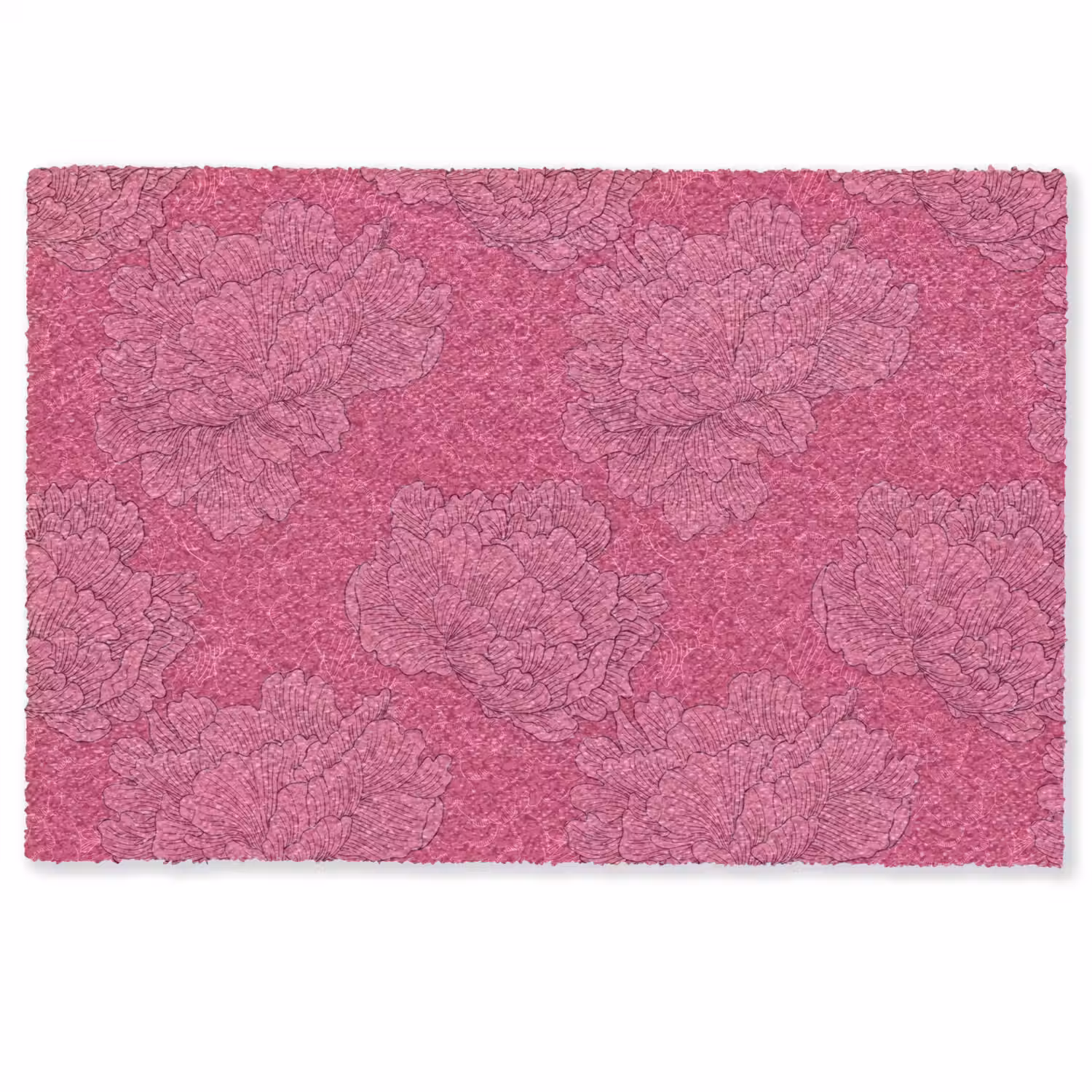 Pioenrozen - Energiek - Roze Deurmat klein 898 -zkaufland3d