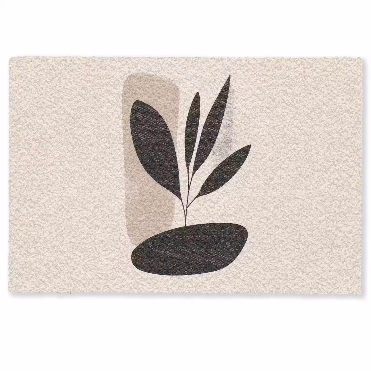 Plant - Beige - Japandi Deurmat klein -zkaufland3d