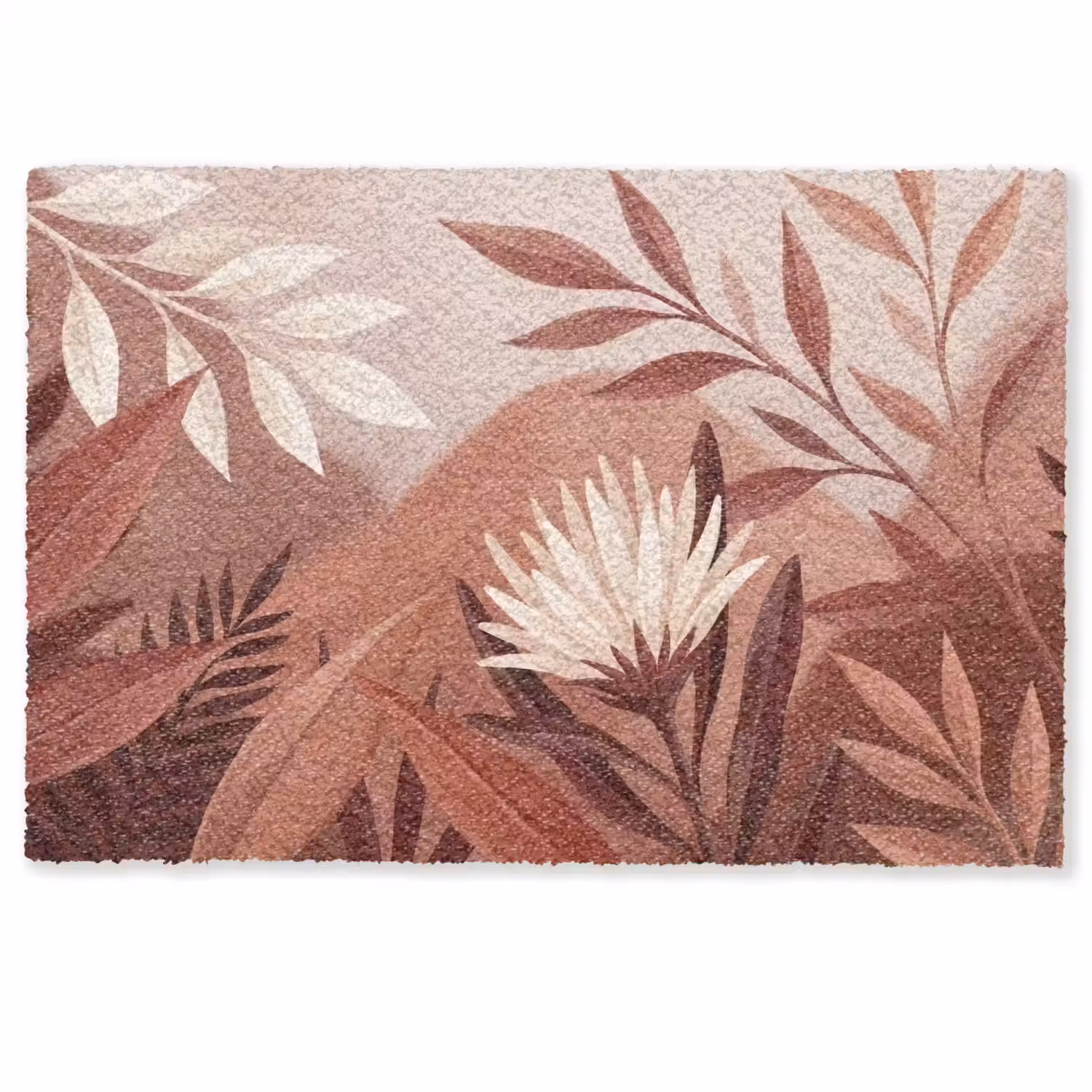 Planten - Bladeren - Botanisch - Modern - Bruin Deurmat klein -zkaufland3d