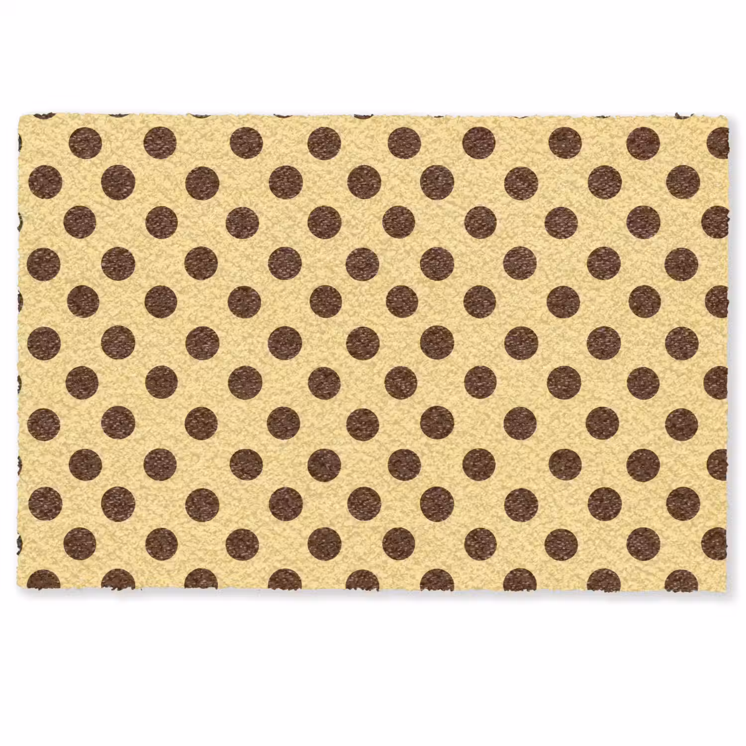 Polka Dot - Stippen - Retro - Geel - Bruin Deurmat klein 898 -zkaufland3d