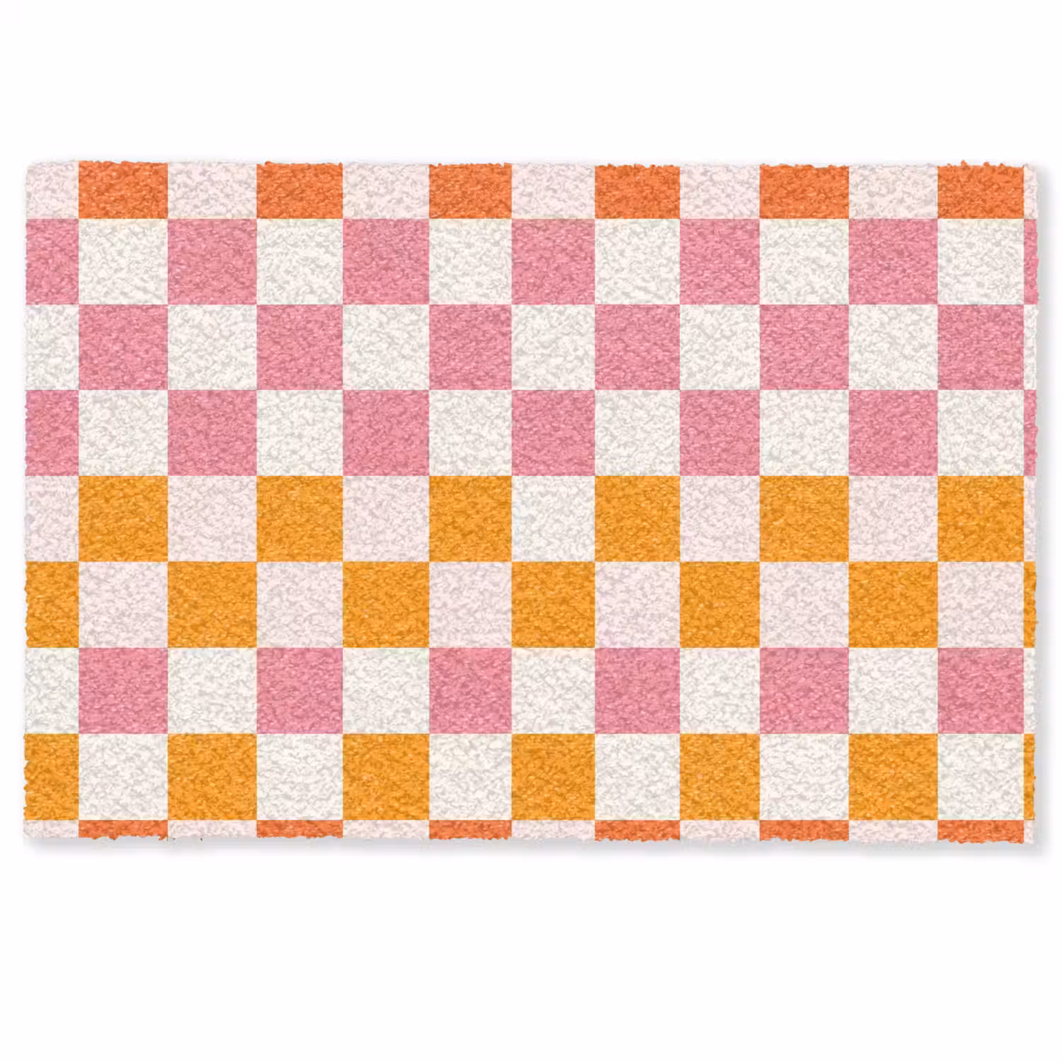 Vierkant - Patroon - Oranje Deurmat klein 898 -zkaufland3d