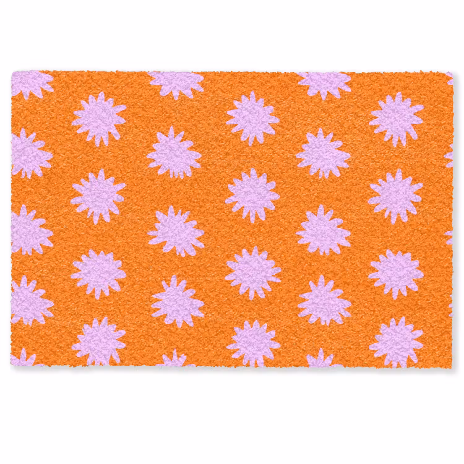 Retro - Bloemen - Oranje Deurmat klein 898 -zkaufland3d