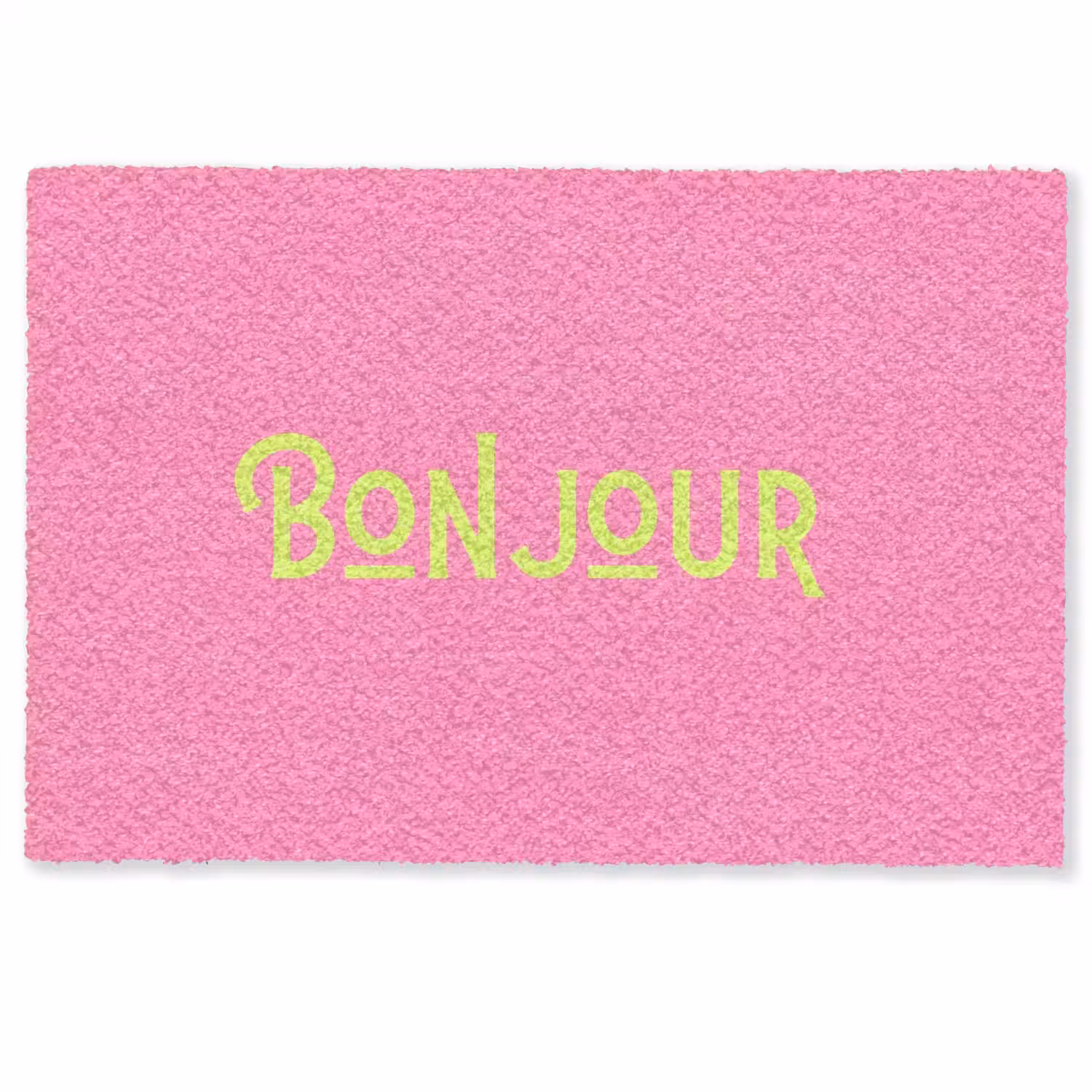 Roze - Groene Bonjour - art-deco Deurmat klein -zkaufland3d