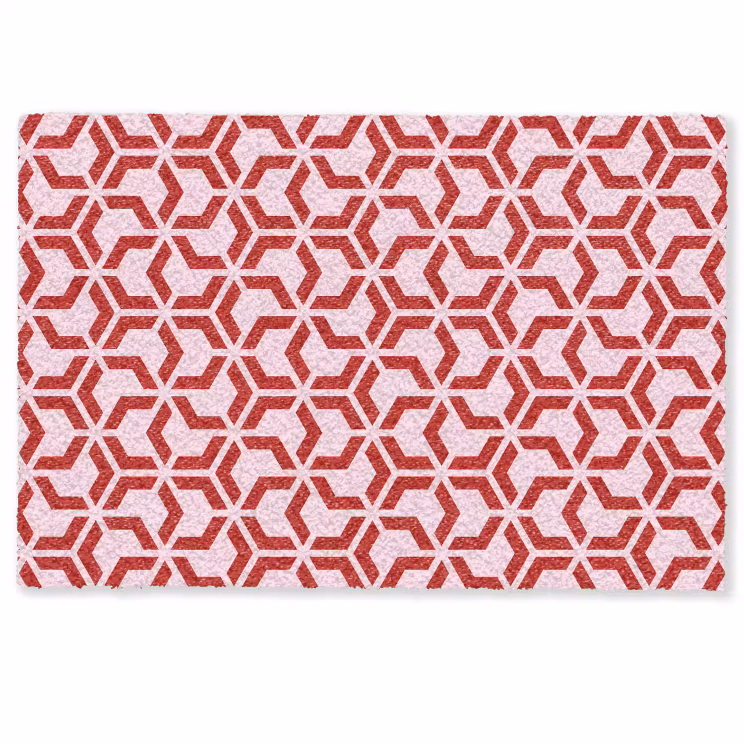 Roze - Rood - Geometrisch - Patroon Deurmat klein 898 -zkaufland3d