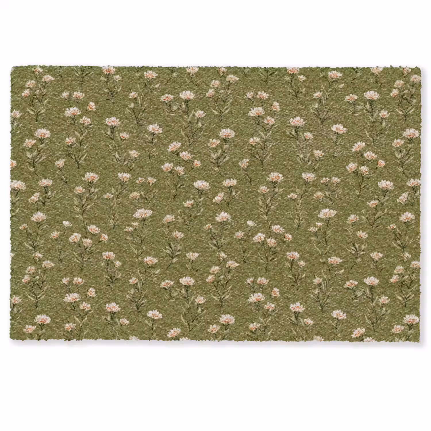 Landelijk - Bloemen - Groen Deurmat klein 898 -zkaufland3d