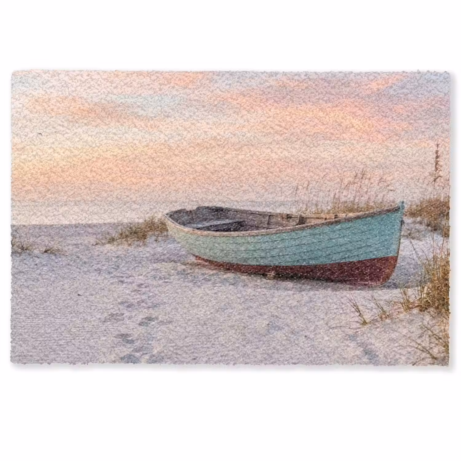 Rustiek - Roeiboot - Zandstrand Deurmat klein -zkaufland3d