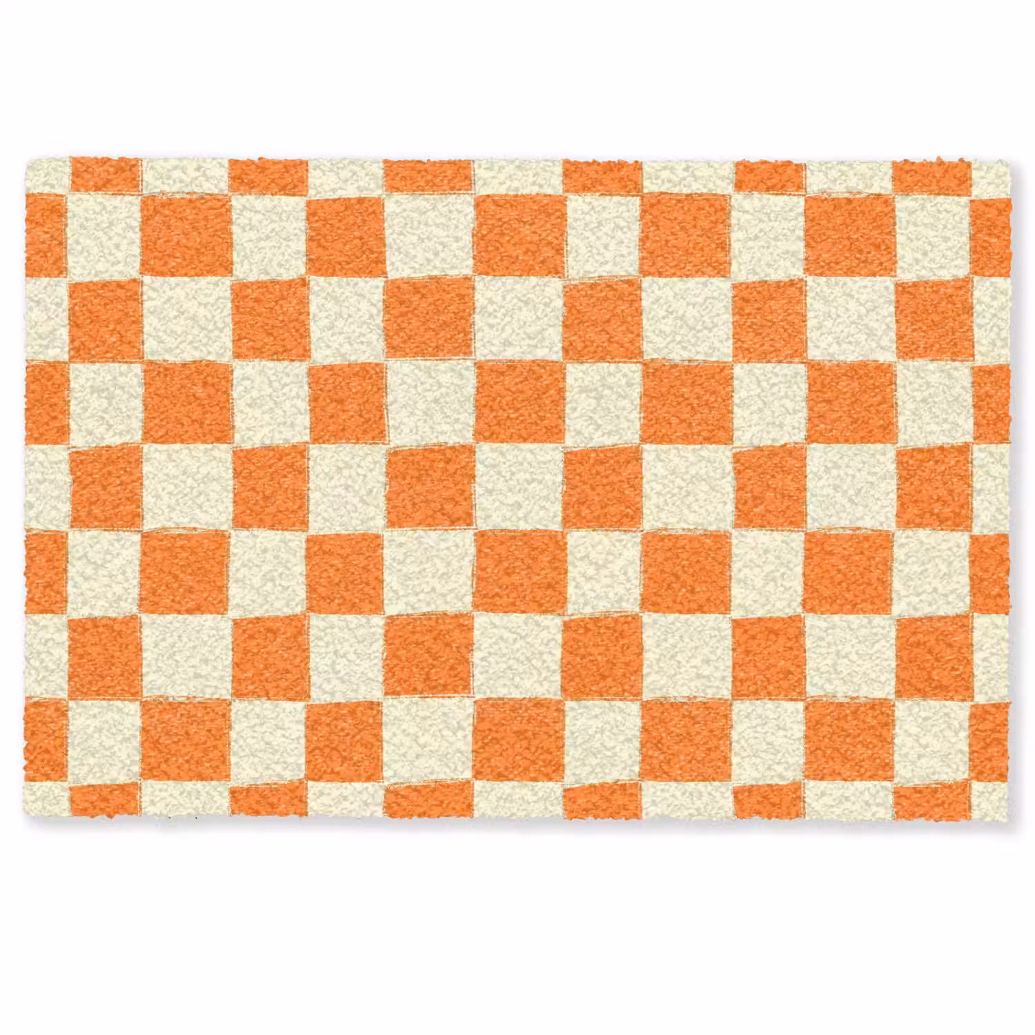 Schaak - Patroon - Oranje Deurmat klein 898 -zkaufland3d