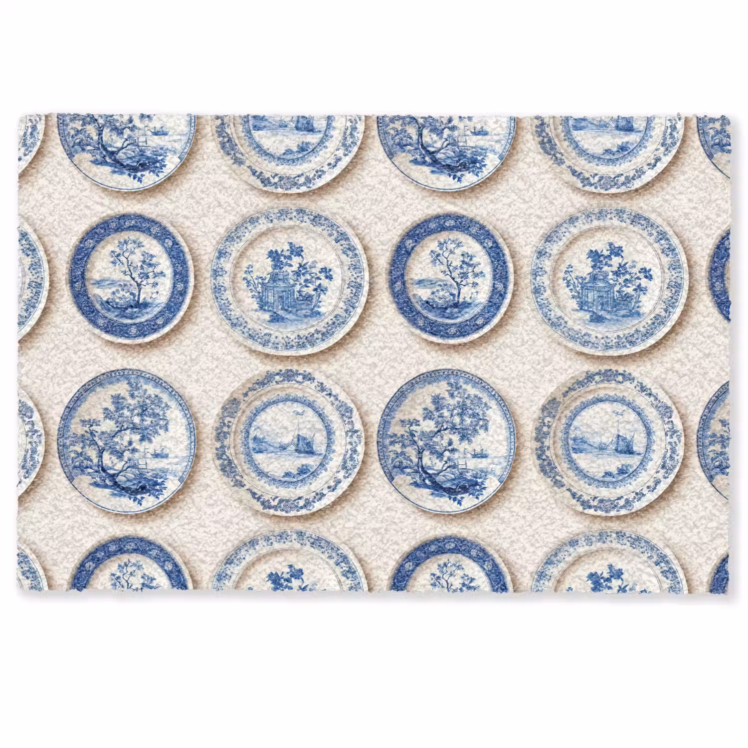 Borden - Bomen - Planten - Blauw Deurmat klein 898 -zkaufland3d