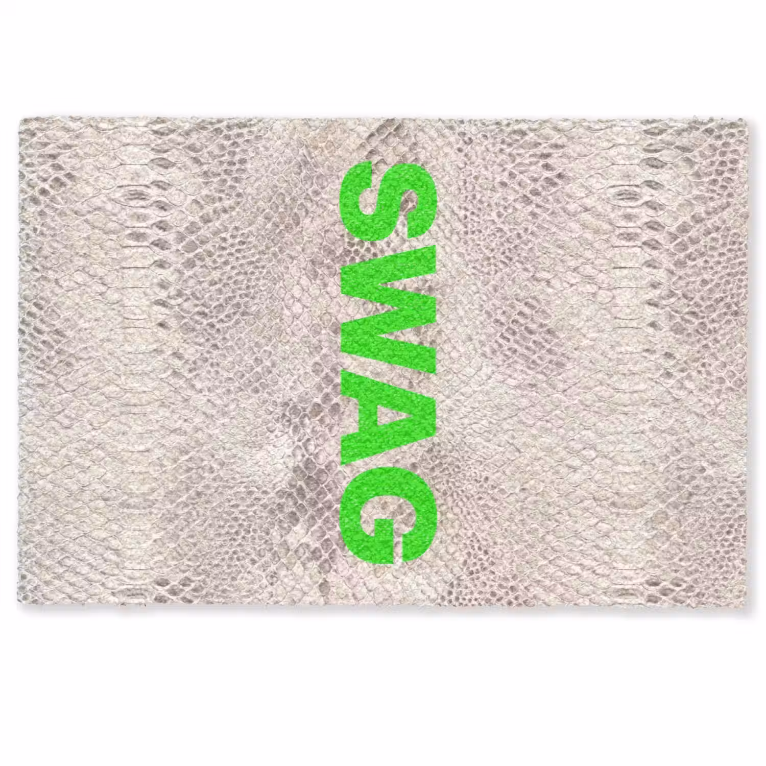 Slangenprint - SWAG - Neon - Groen Deurmat klein -zkaufland3d