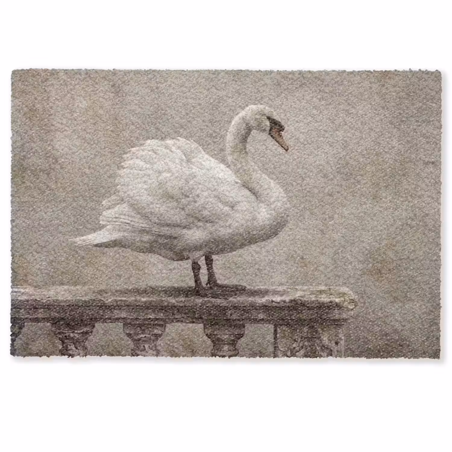 Zwaan - Elegant - Dieren - Wit Deurmat klein -zkaufland3d