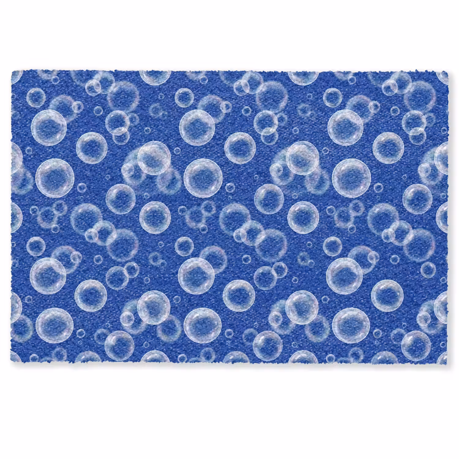 Bubbels - Patroon - Blauw Deurmat klein -zkaufland3d