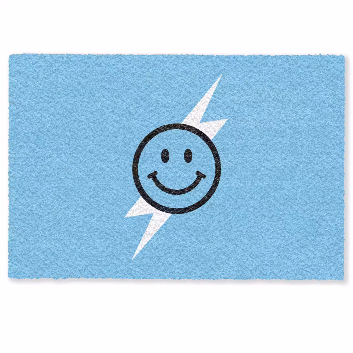 Smiley - Blauw - Bliksem Deurmat klein -zkaufland3d
