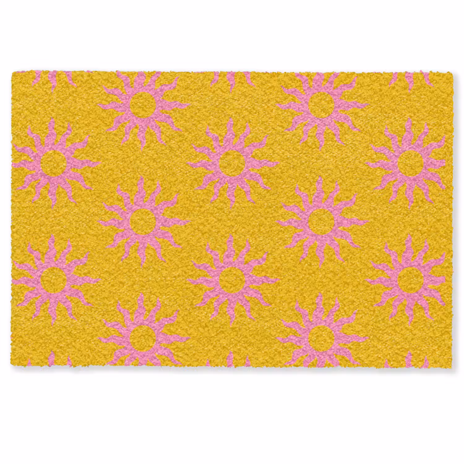 Zonnen - Roze - Geel - Zomer Deurmat klein -zkaufland3d