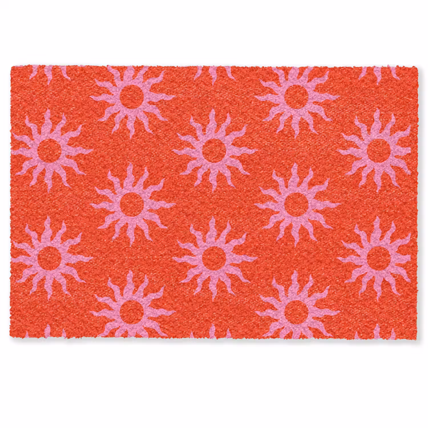 Zonnen - Rood - Roze - Patroon - Zomer Deurmat klein -zkaufland3d