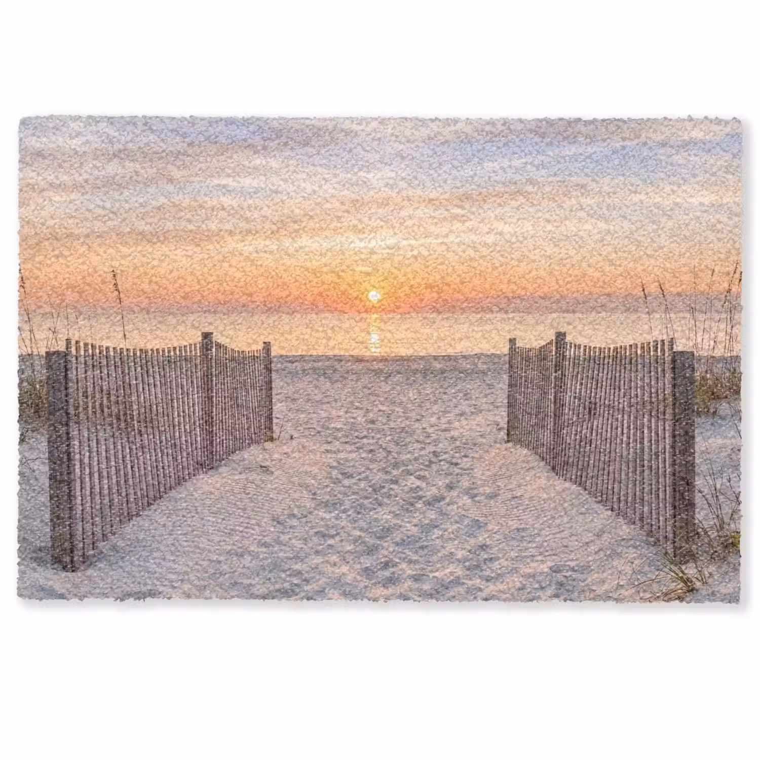 Zonsondergang - Strand - Zand Deurmat klein -zkaufland3d