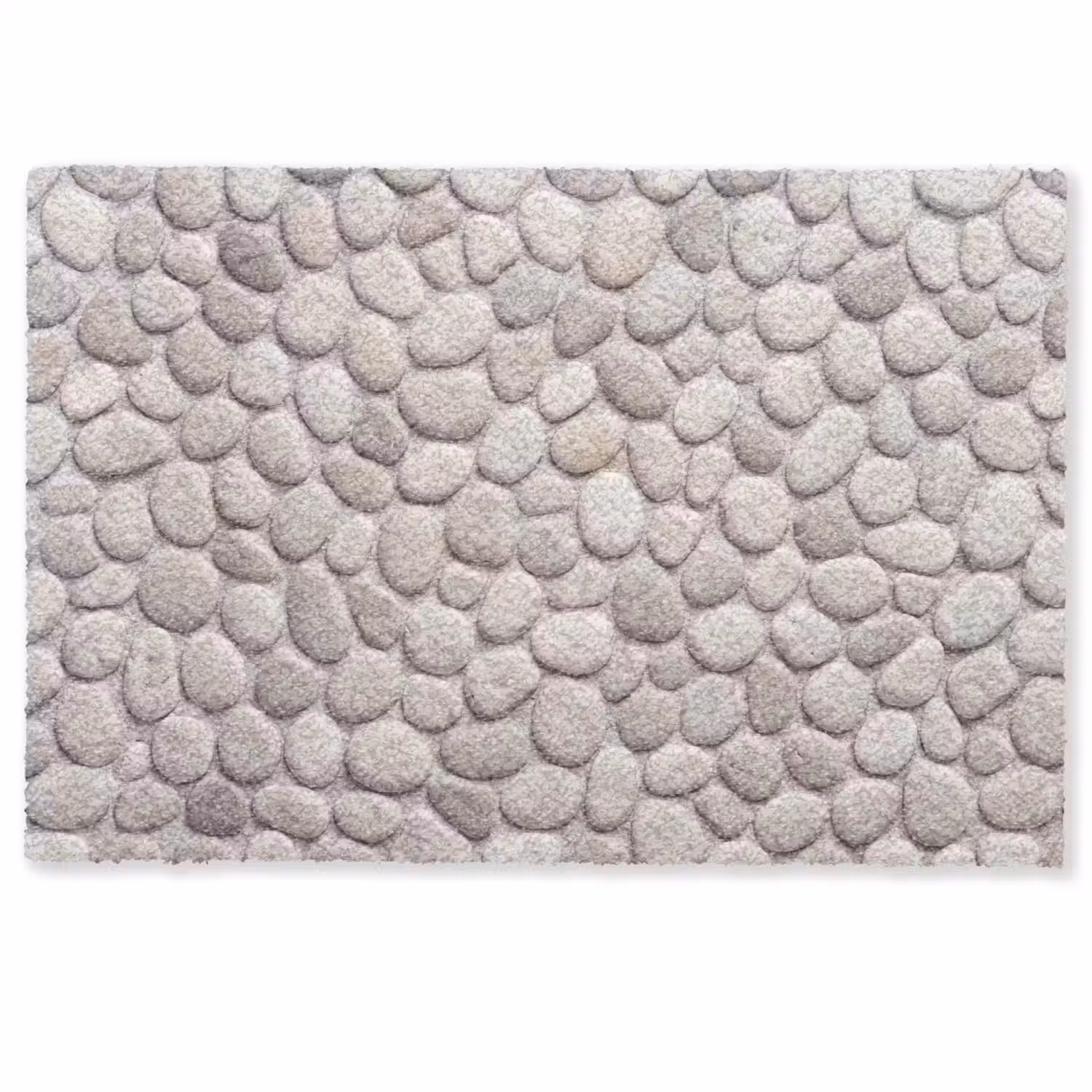 Steen - Kiezel - Natuur - Minimalistisch - Beige Deurmat klein -zkaufland3d