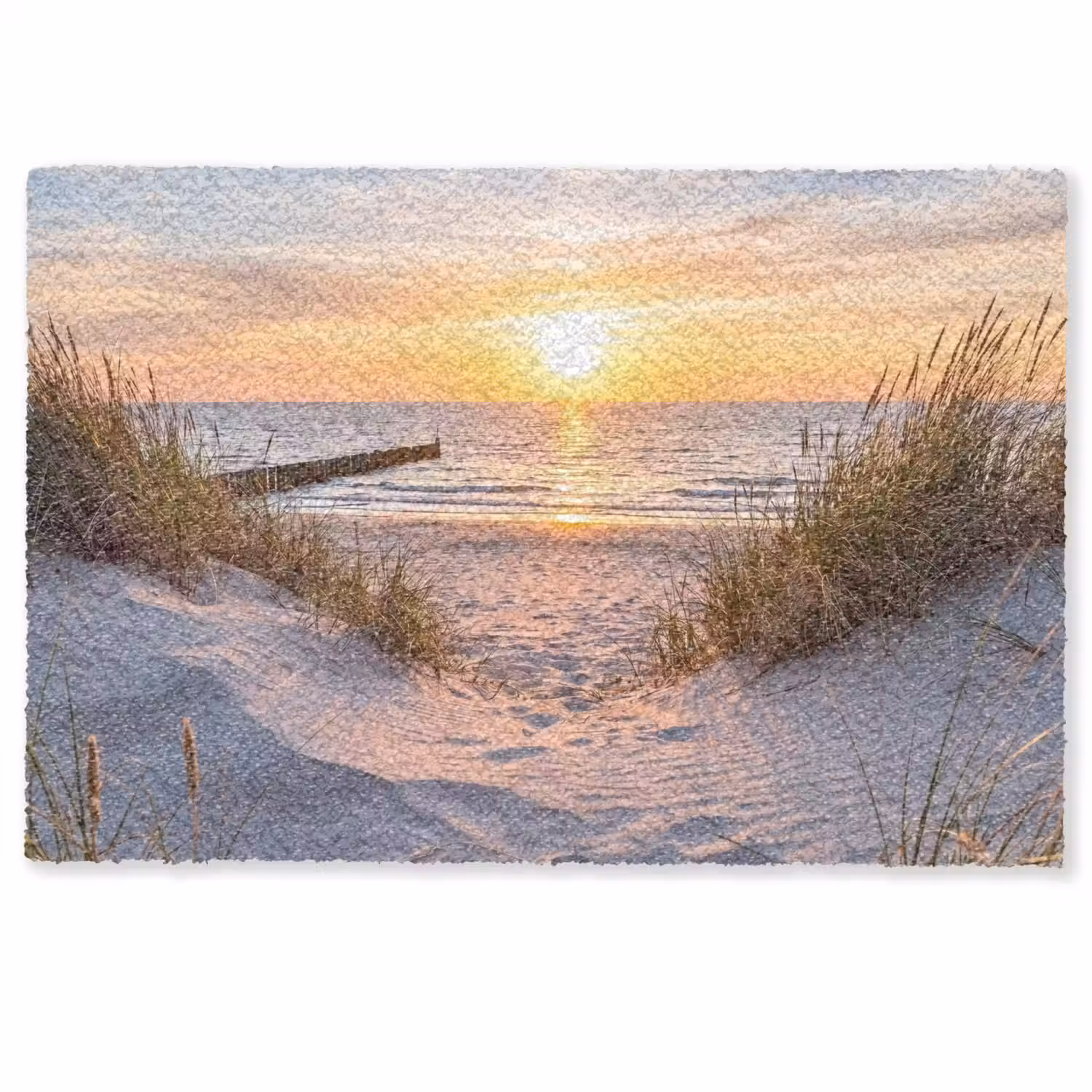 Strand - Zonsondergang - Natuur - Landschap Deurmat klein -zkaufland3d