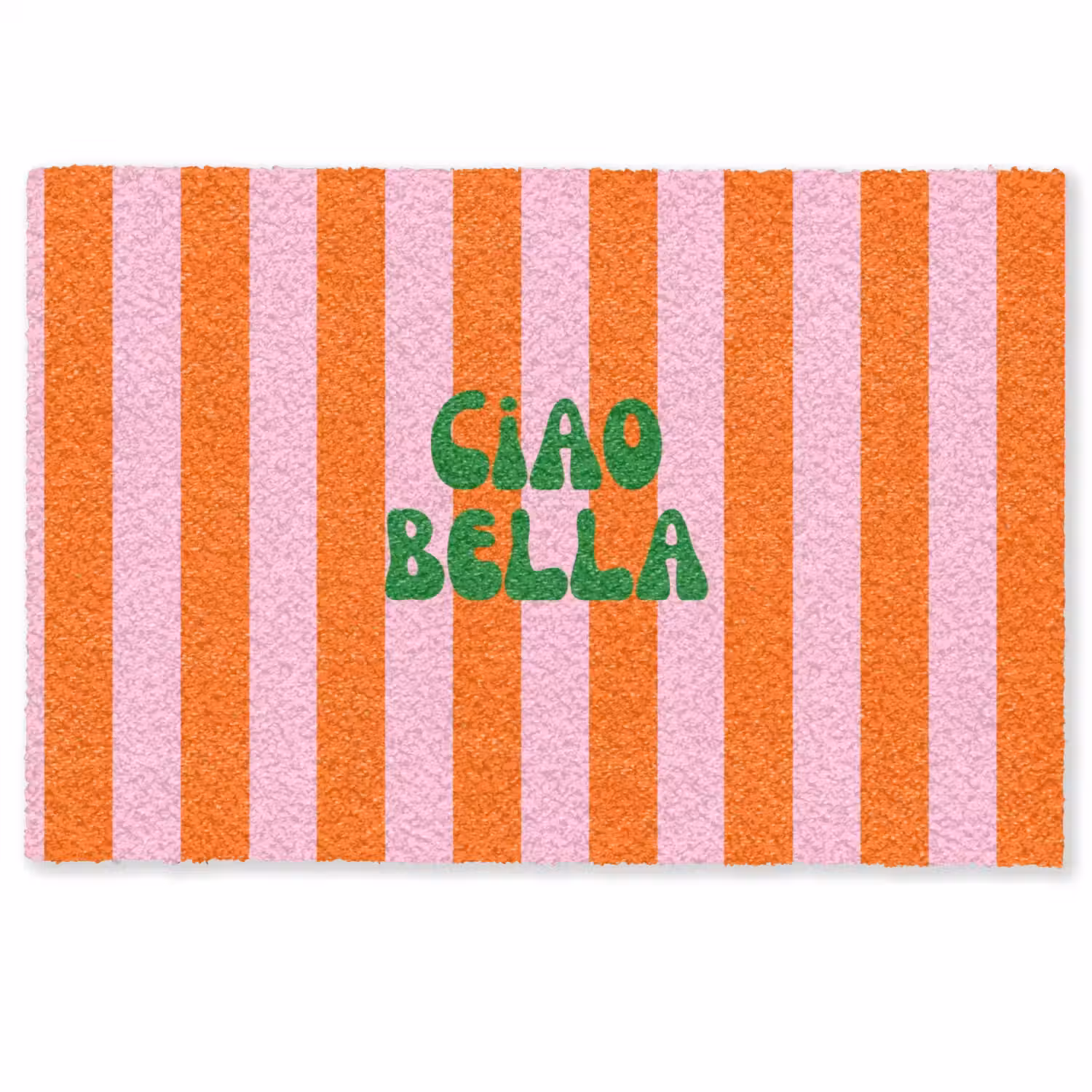 Strepen - Oranje - Verticaal - Ciao bella Deurmat klein -zkaufland3d