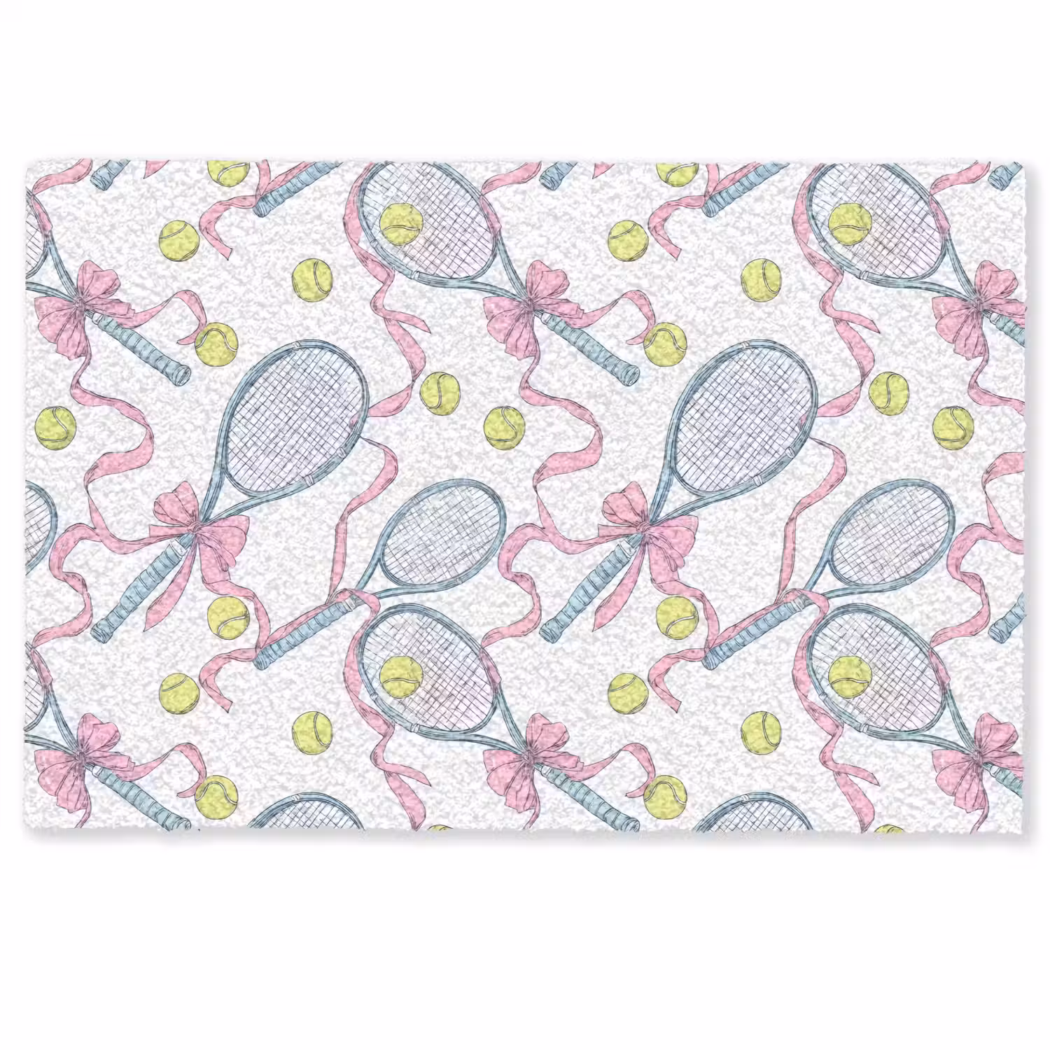 Tennis - Strikken - Kleurrijk Deurmat klein 898 -zkaufland3d