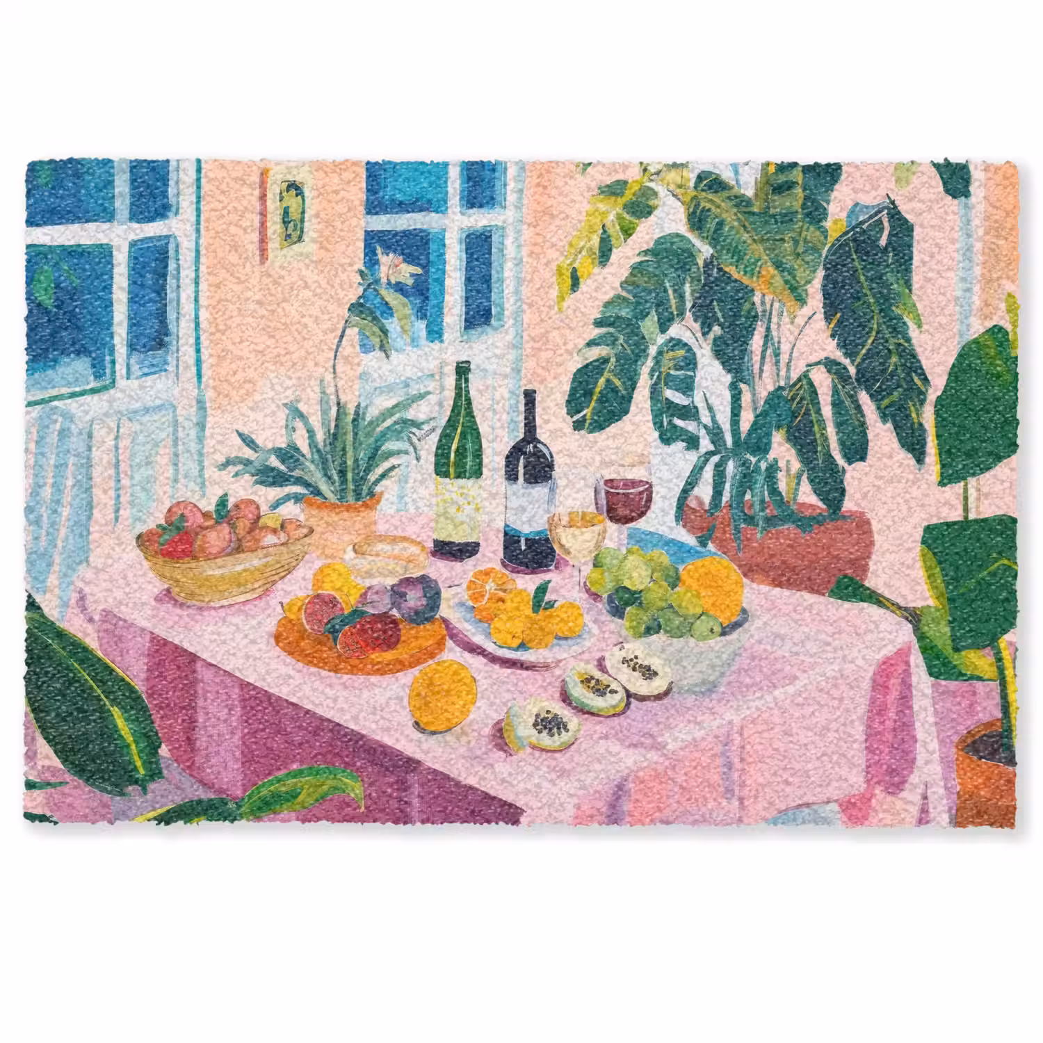 Tafel - Wijn - Fruit Deurmat klein -zkaufland3d
