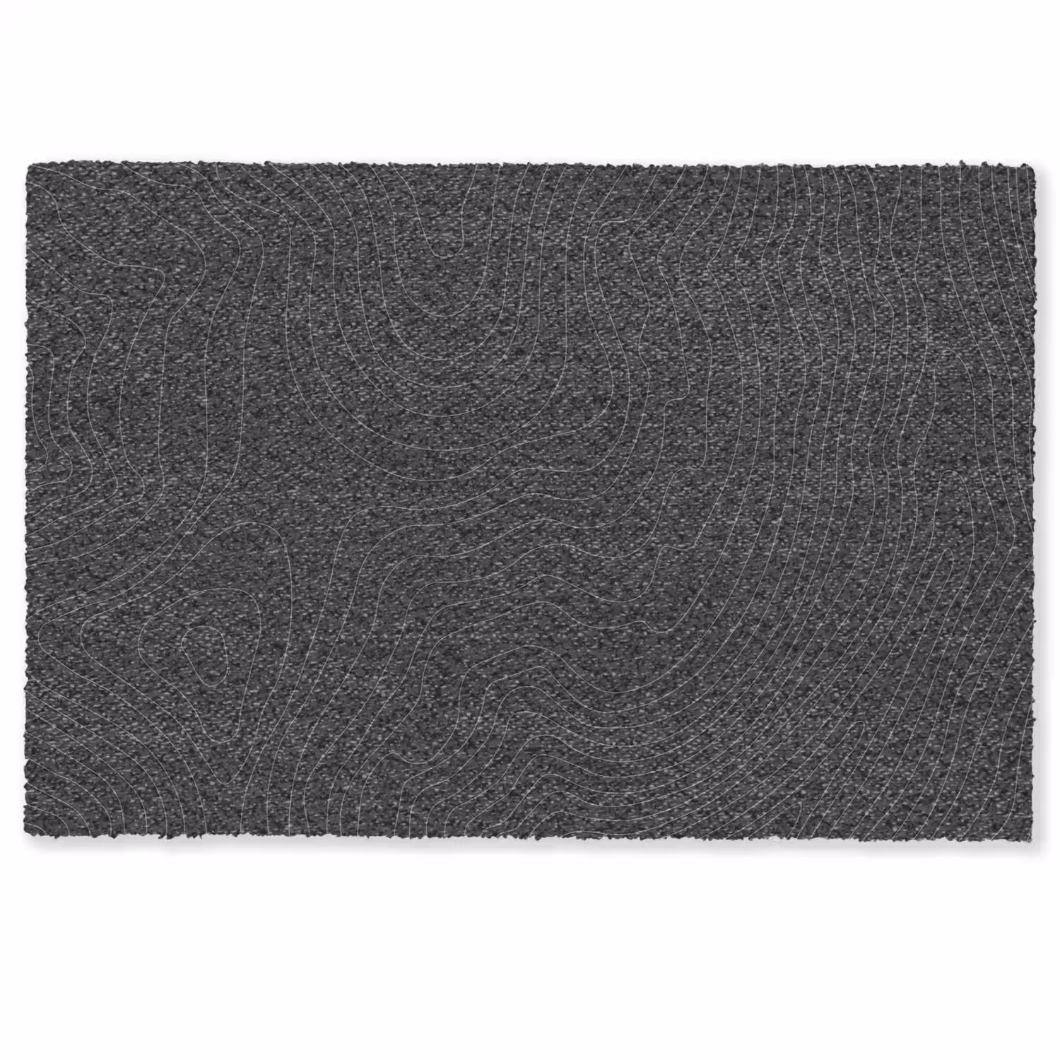 Topografische lijnen - Grijs - Abstract Deurmat klein -zkaufland3d