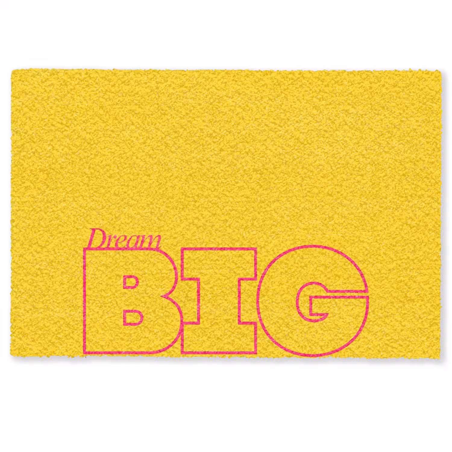 Dream big - Geel - Grafisch Deurmat klein -zkaufland3d